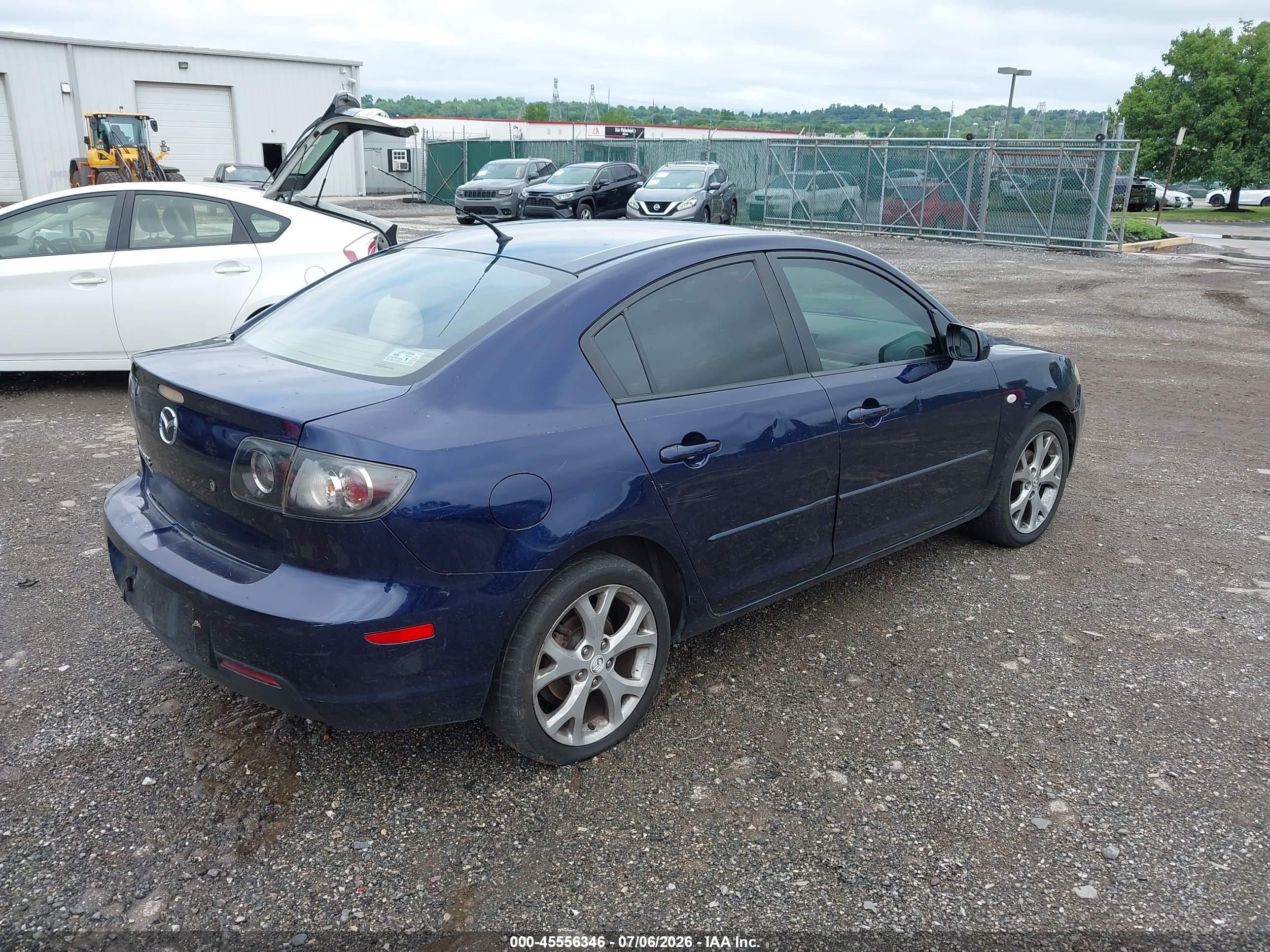 2008 Mazda Mazda3 I Touring Value Blue vin: JM1BK32F081113166
