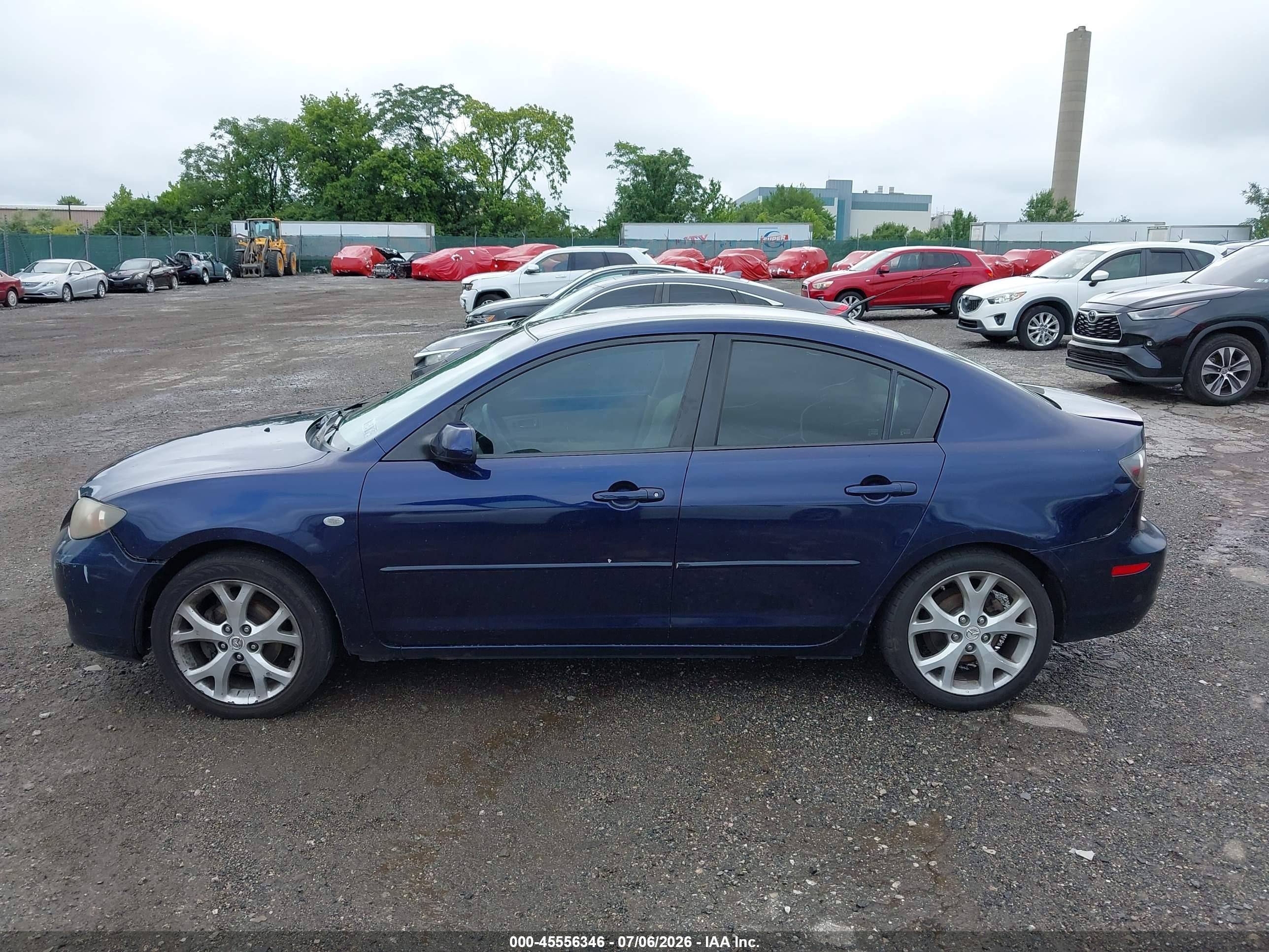 2008 Mazda Mazda3 I Touring Value Blue vin: JM1BK32F081113166
