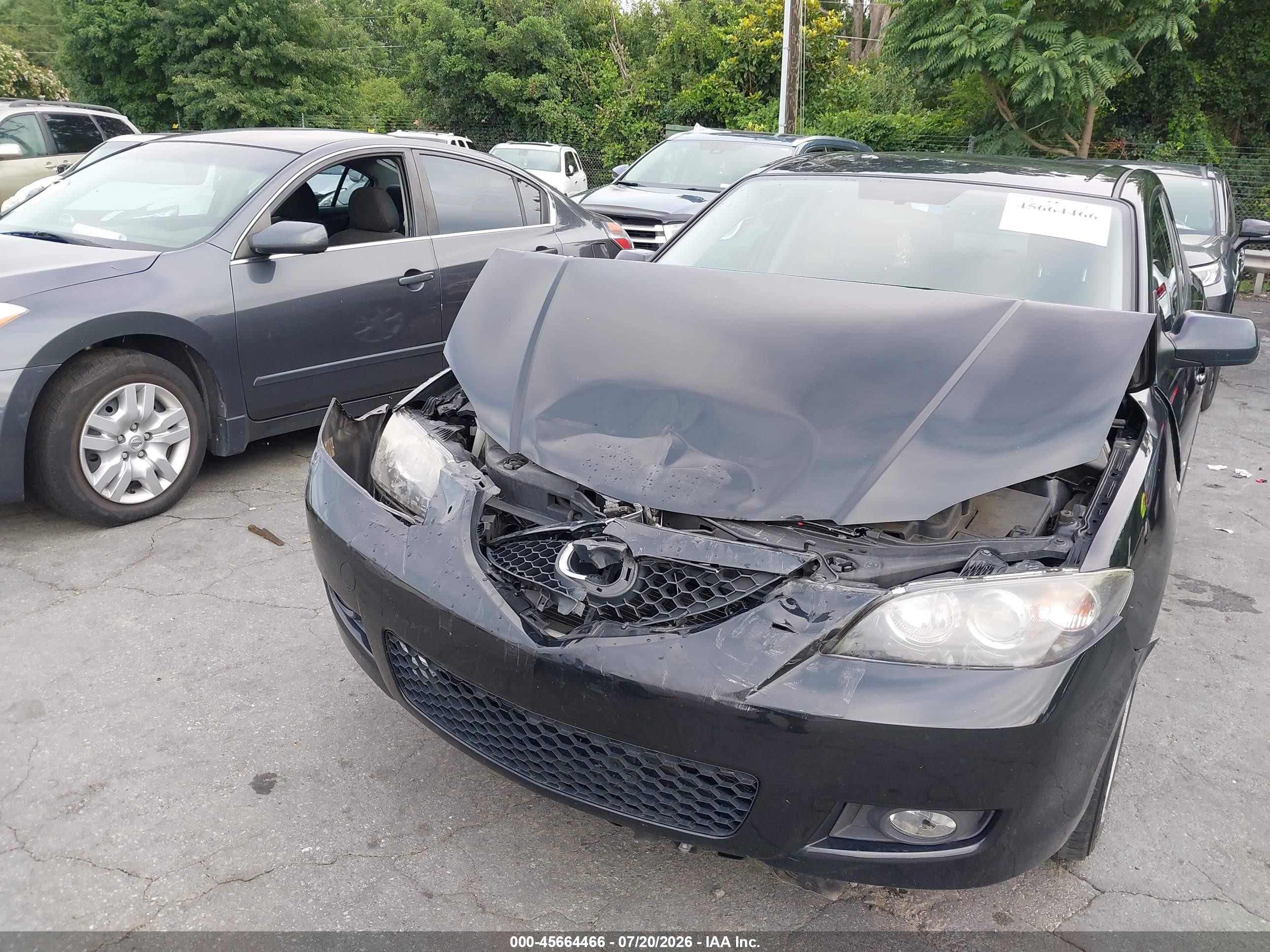 2008 Mazda Mazda3 I Touring Value Black vin: JM1BK32F081167227