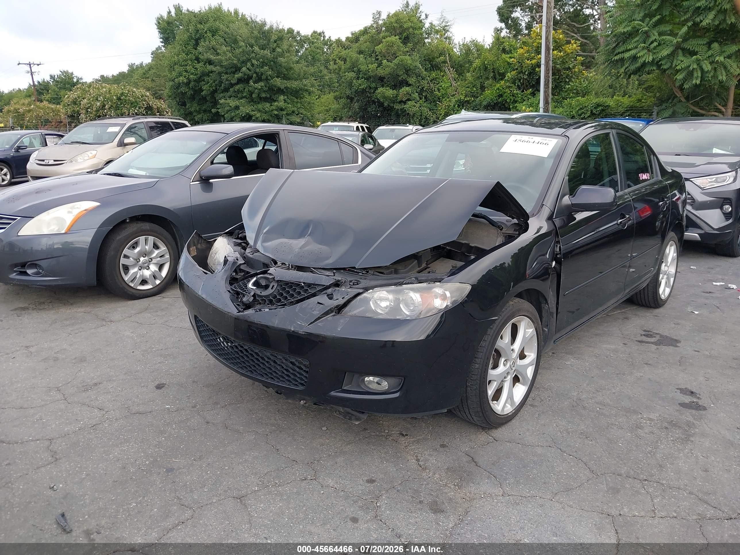 2008 Mazda Mazda3 I Touring Value Black vin: JM1BK32F081167227
