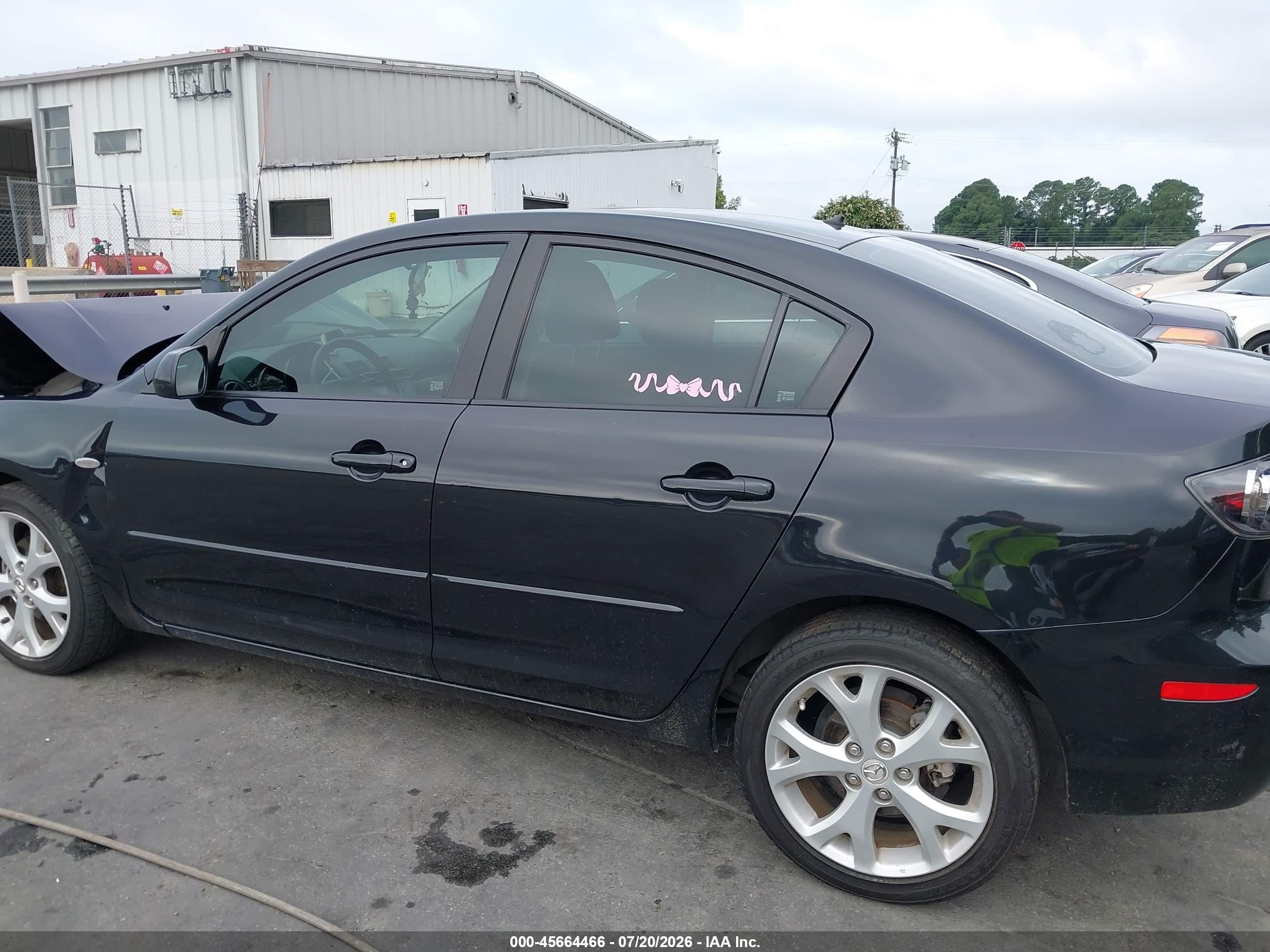 2008 Mazda Mazda3 I Touring Value Black vin: JM1BK32F081167227