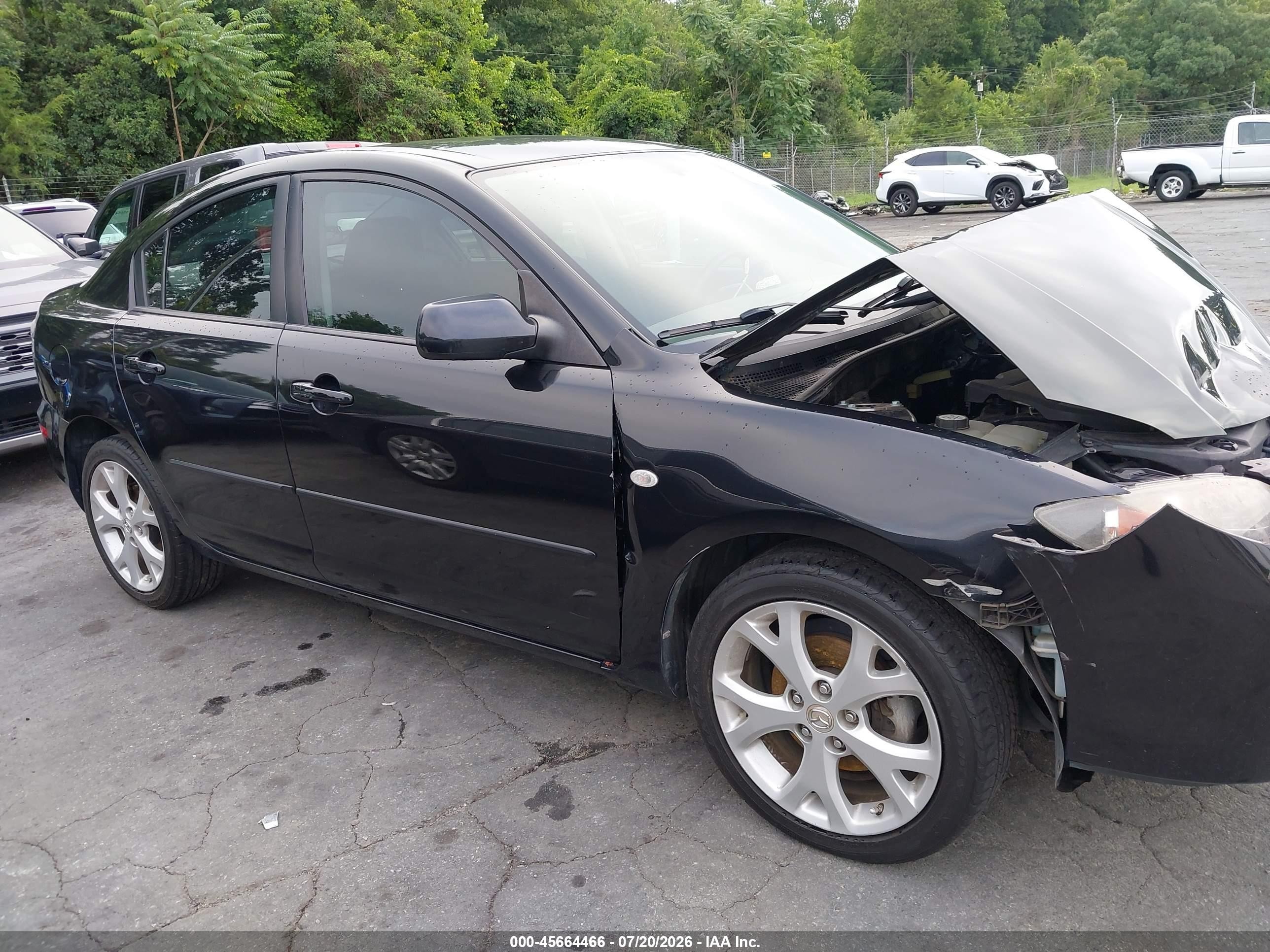 2008 Mazda Mazda3 I Touring Value Black vin: JM1BK32F081167227