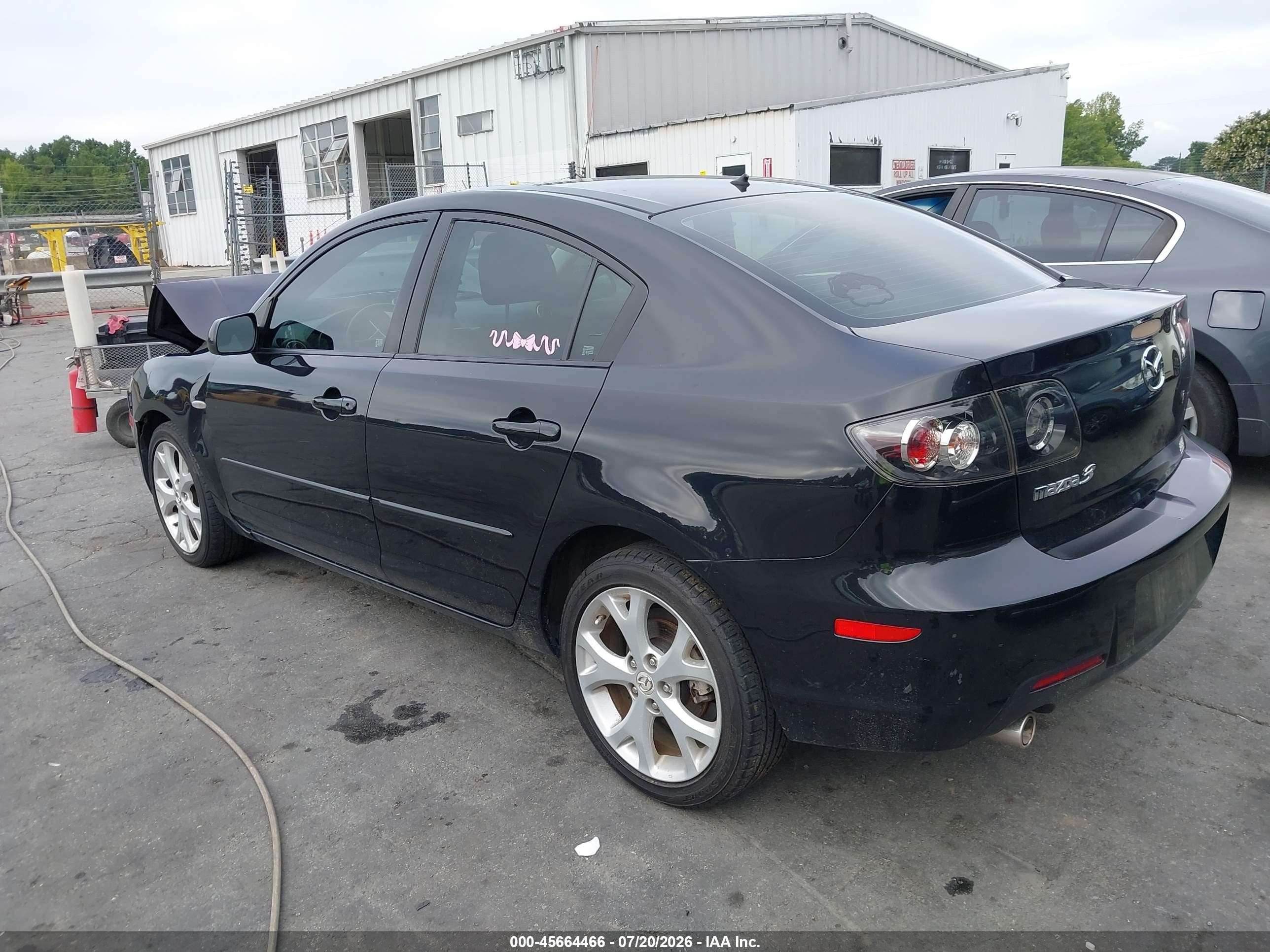 2008 Mazda Mazda3 I Touring Value Black vin: JM1BK32F081167227