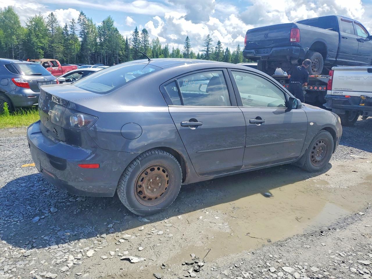 2008 Mazda 3 I Charcoal vin: JM1BK32F081858466
