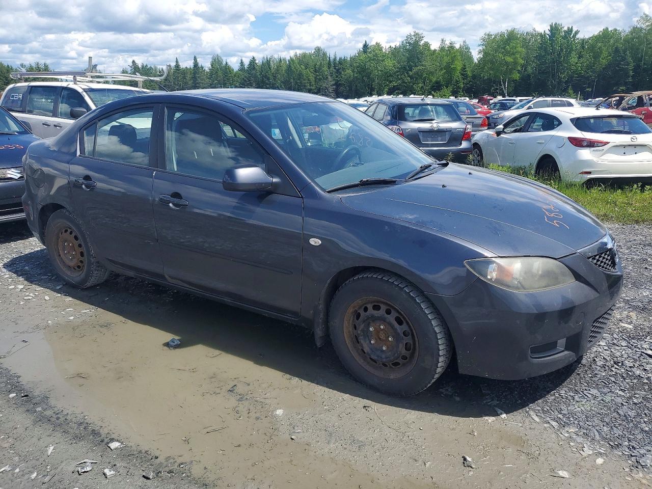 2008 Mazda 3 I Charcoal vin: JM1BK32F081858466