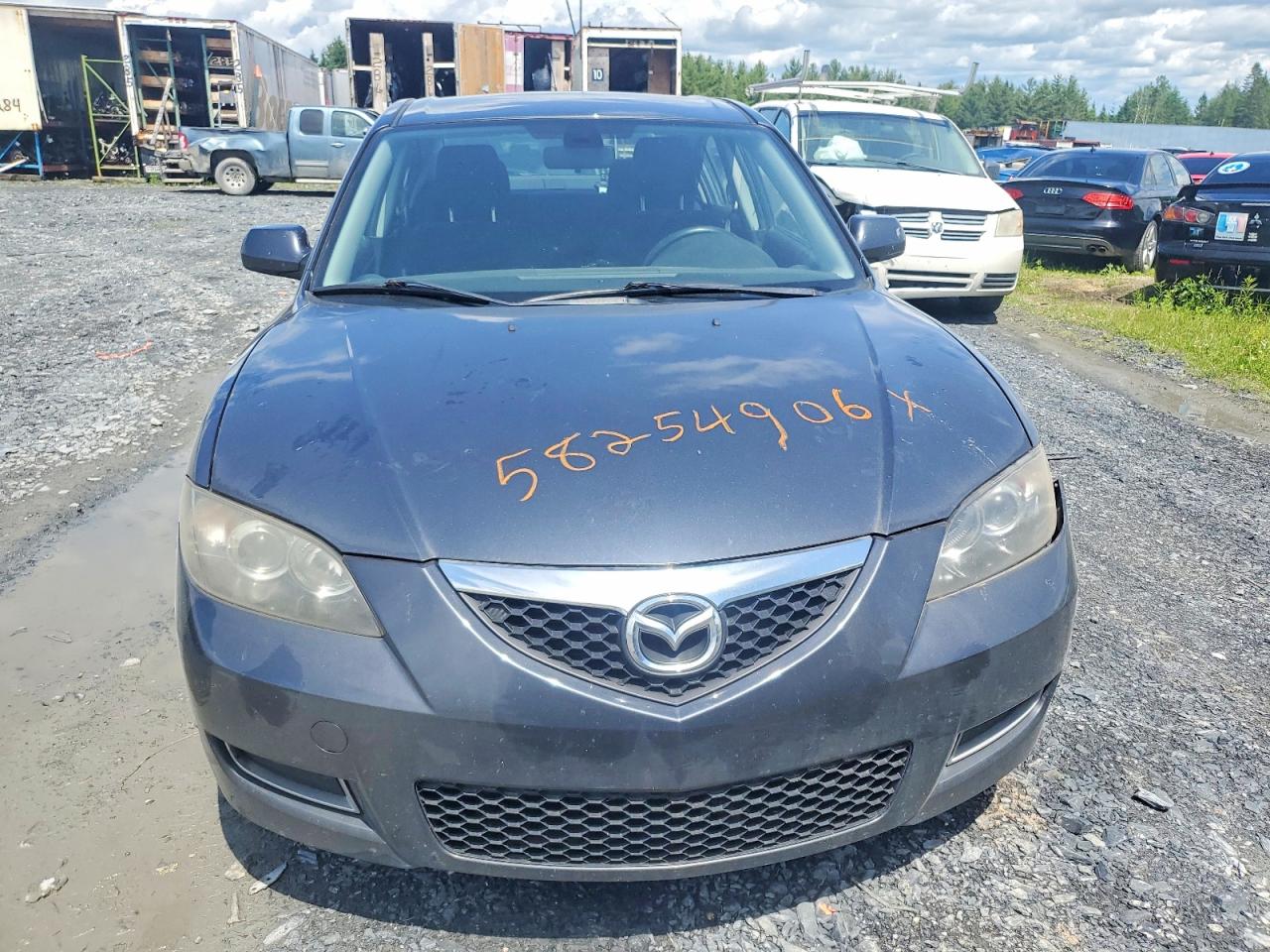 2008 Mazda 3 I Charcoal vin: JM1BK32F081858466