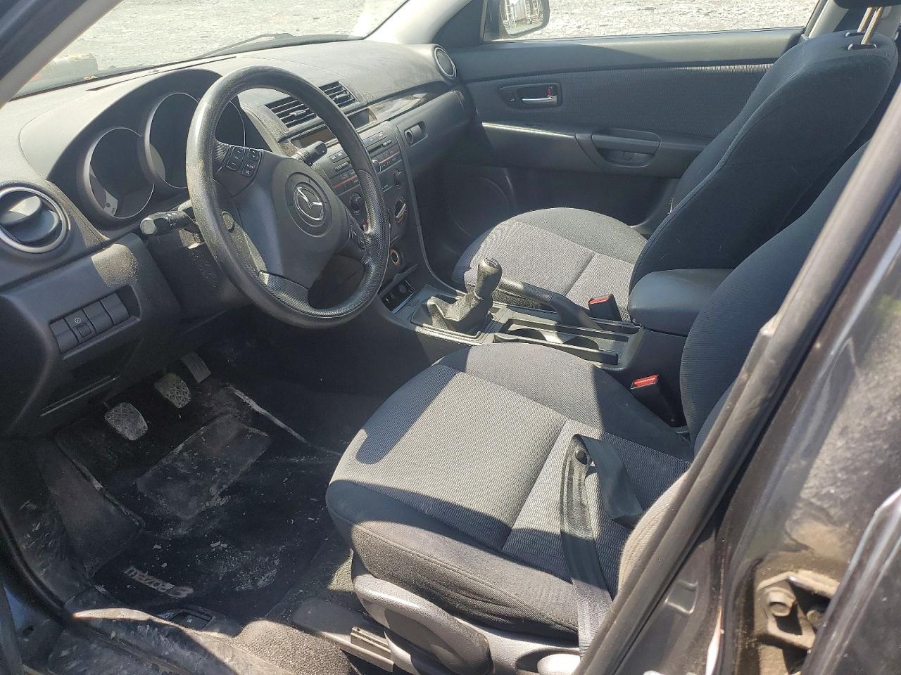 2008 Mazda 3 I Charcoal vin: JM1BK32F081858466
