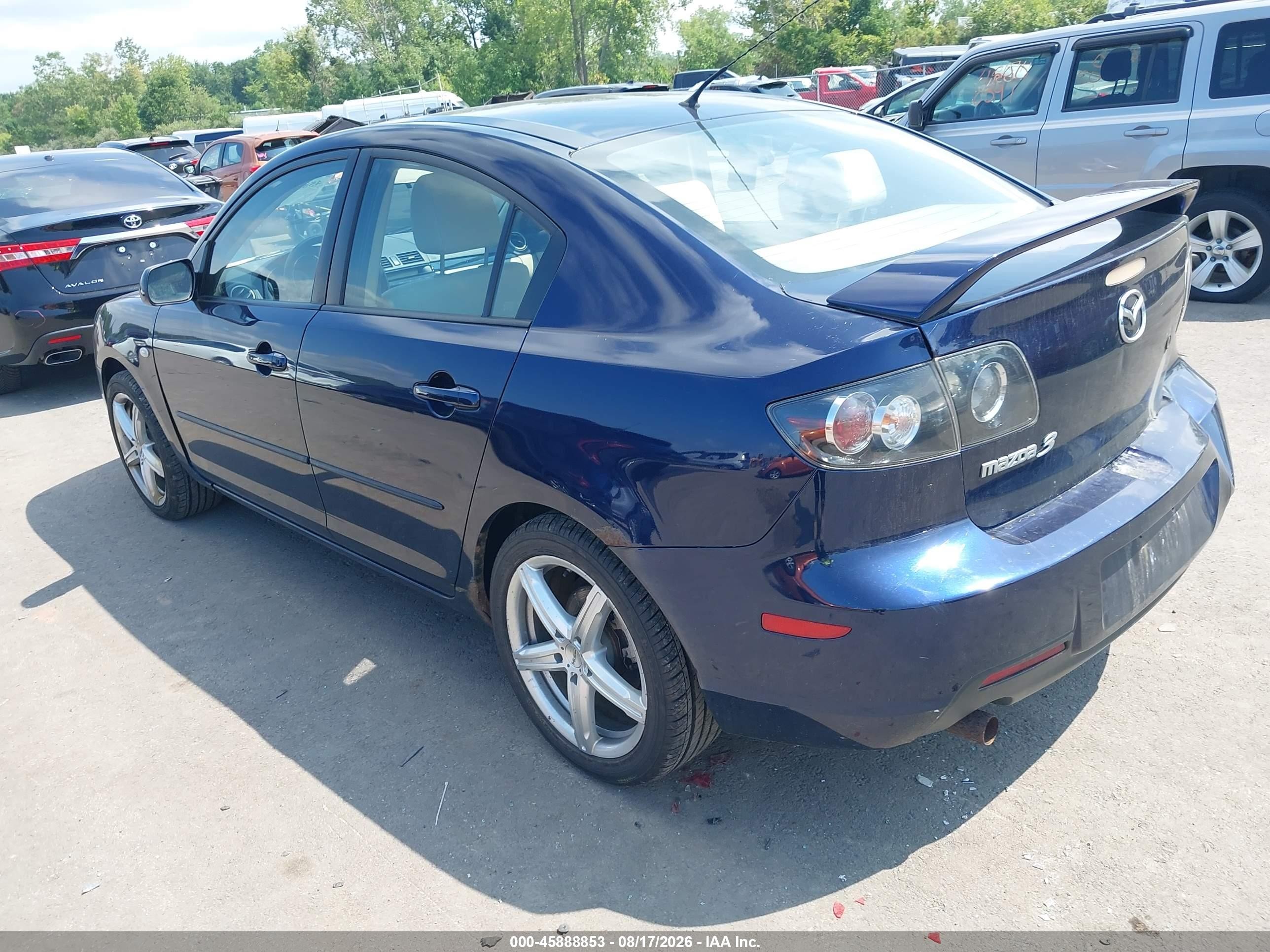2009 Mazda Mazda3 I Blue vin: JM1BK32F091218890