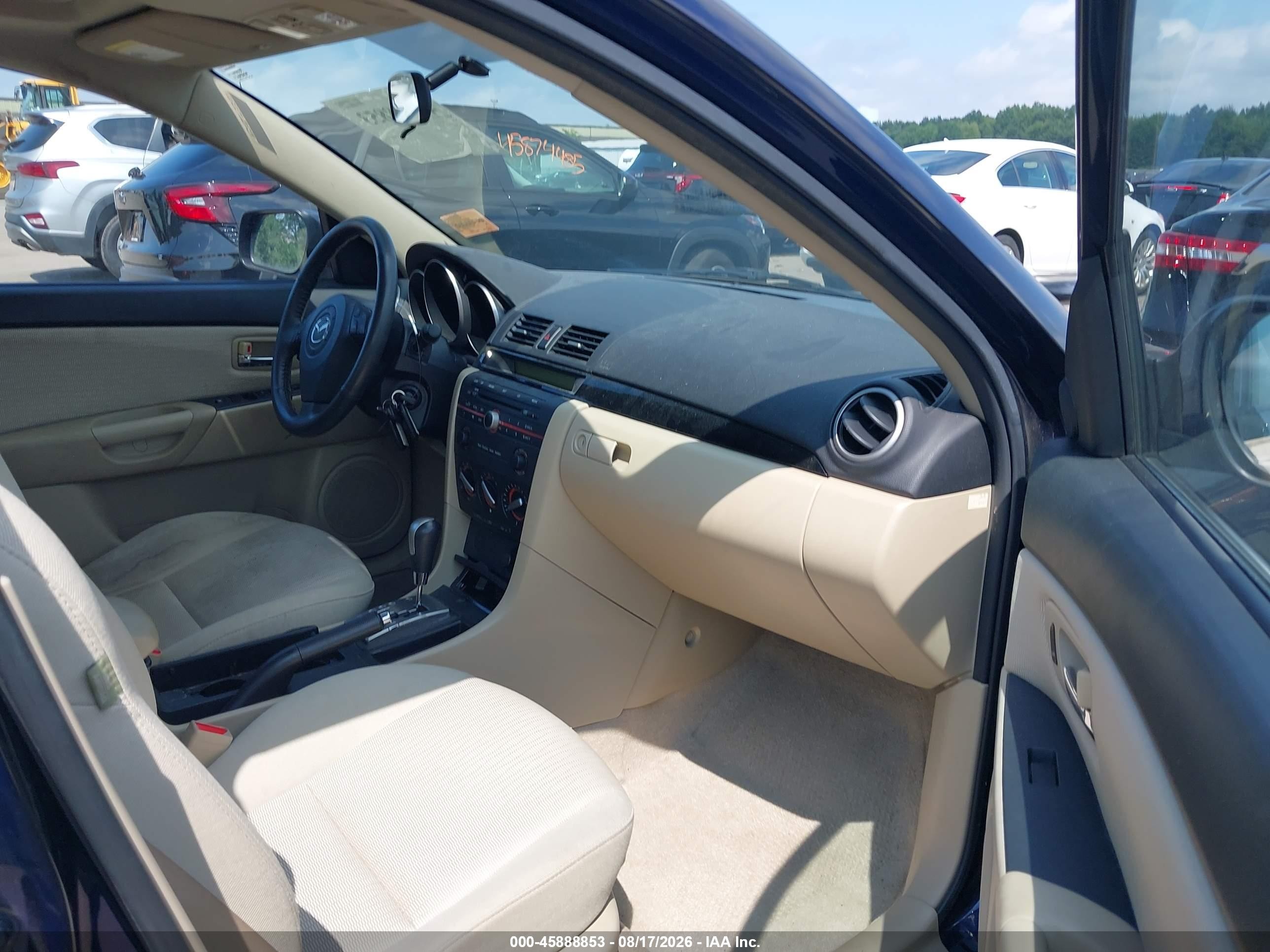 2009 Mazda Mazda3 I Blue vin: JM1BK32F091218890