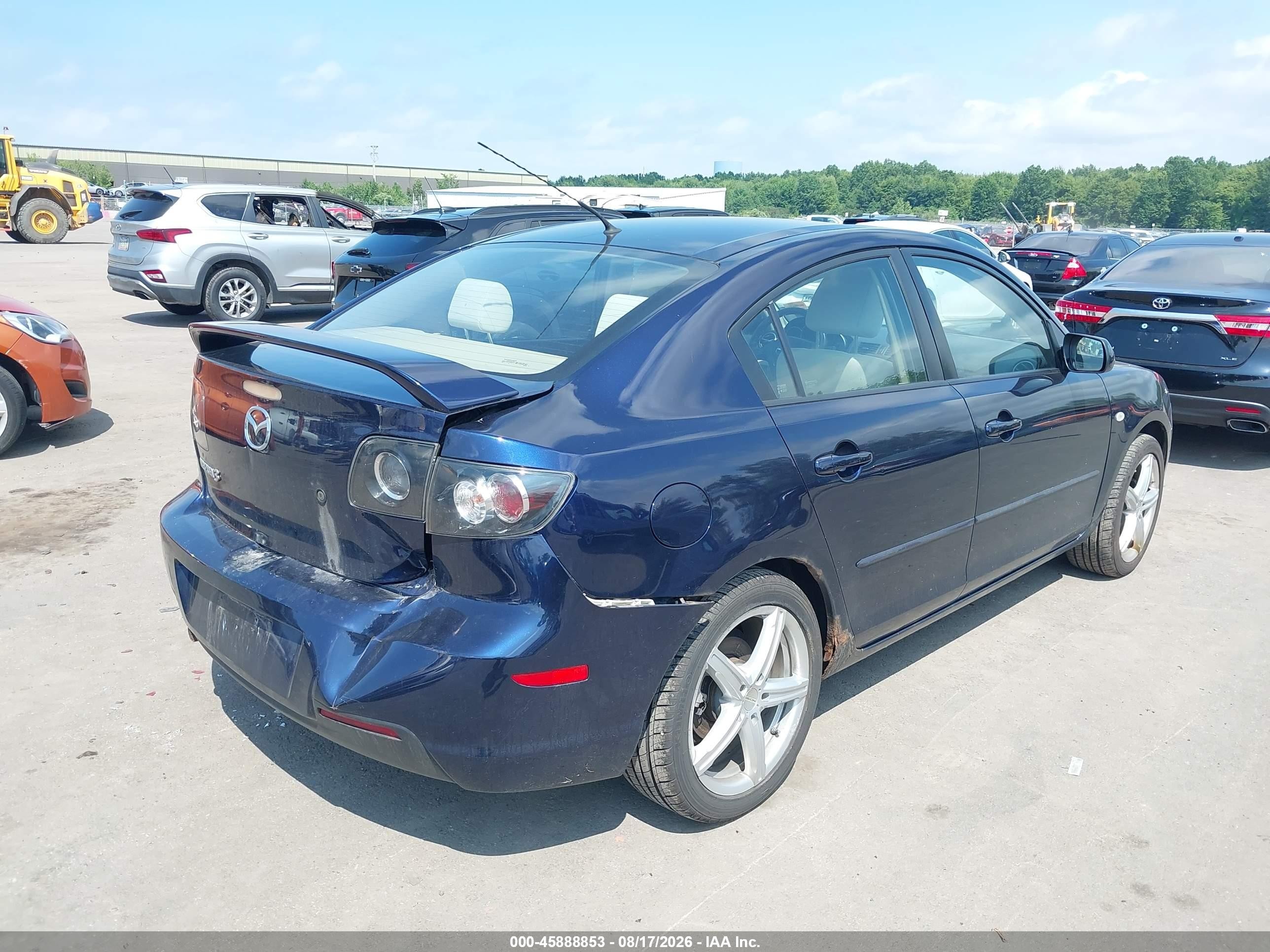 2009 Mazda Mazda3 I Blue vin: JM1BK32F091218890
