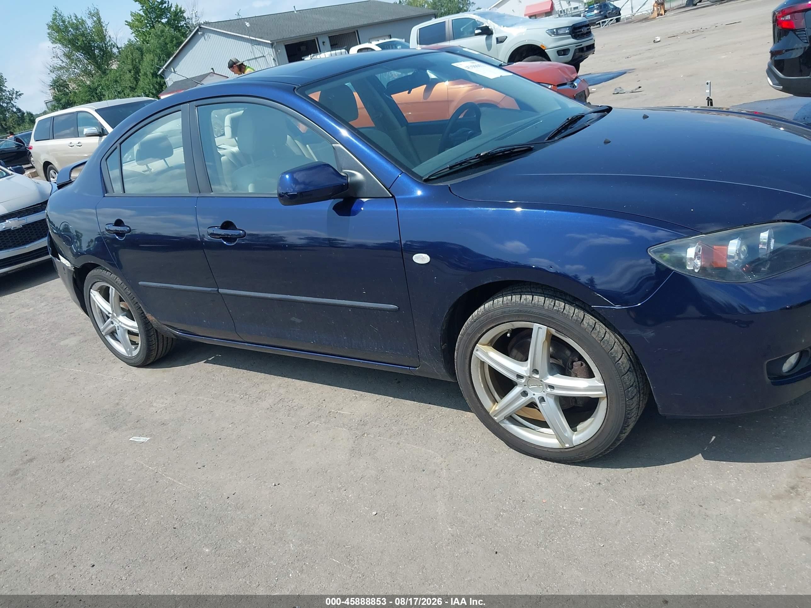 2009 Mazda Mazda3 I Blue vin: JM1BK32F091218890