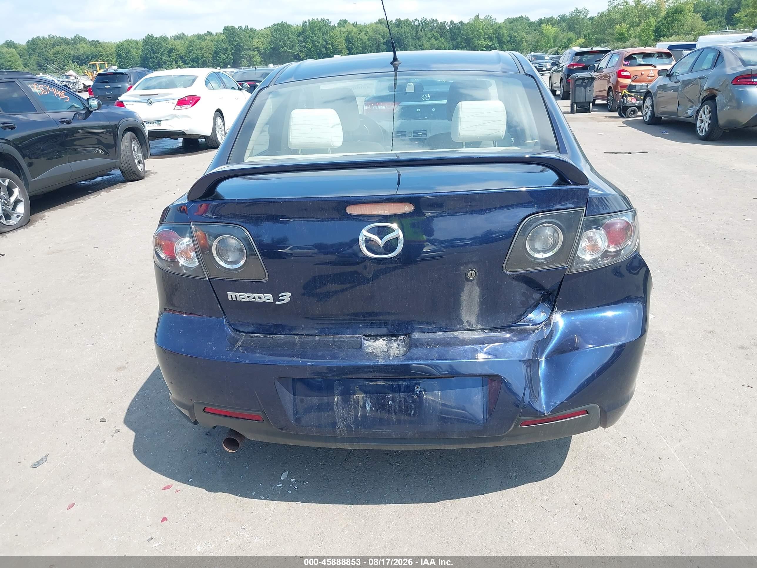 2009 Mazda Mazda3 I Blue vin: JM1BK32F091218890