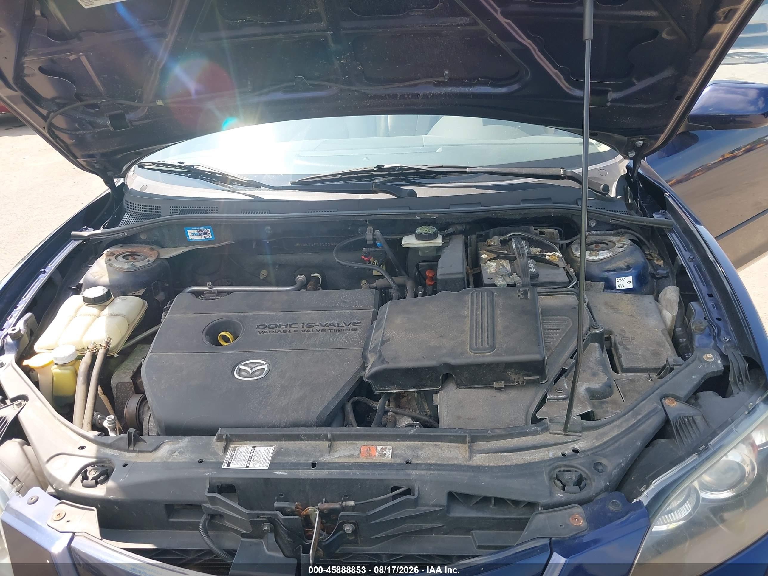 2009 Mazda Mazda3 I Blue vin: JM1BK32F091218890