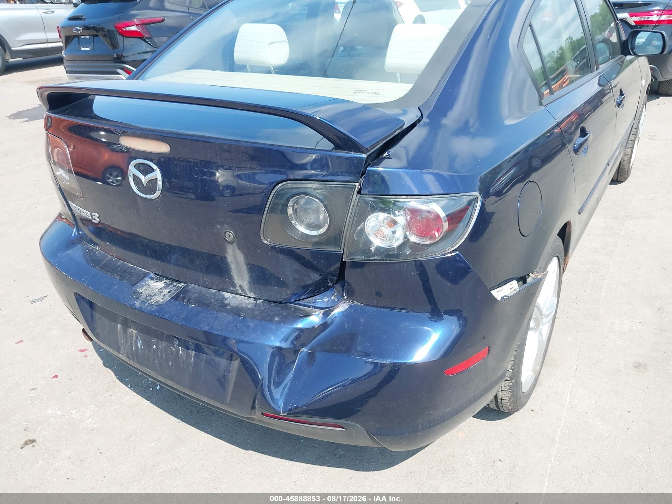 2009 Mazda Mazda3 I Blue vin: JM1BK32F091218890