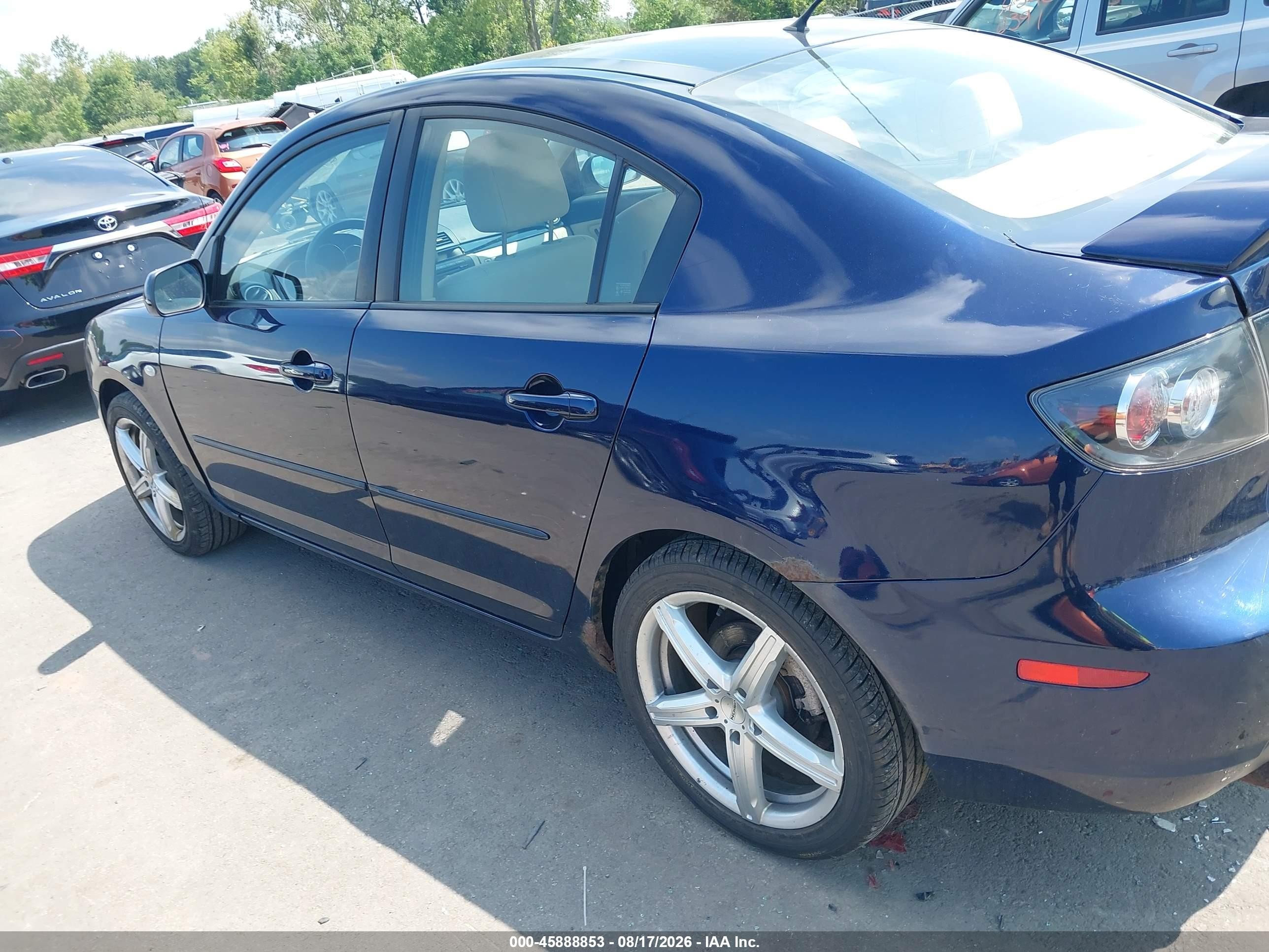 2009 Mazda Mazda3 I Blue vin: JM1BK32F091218890