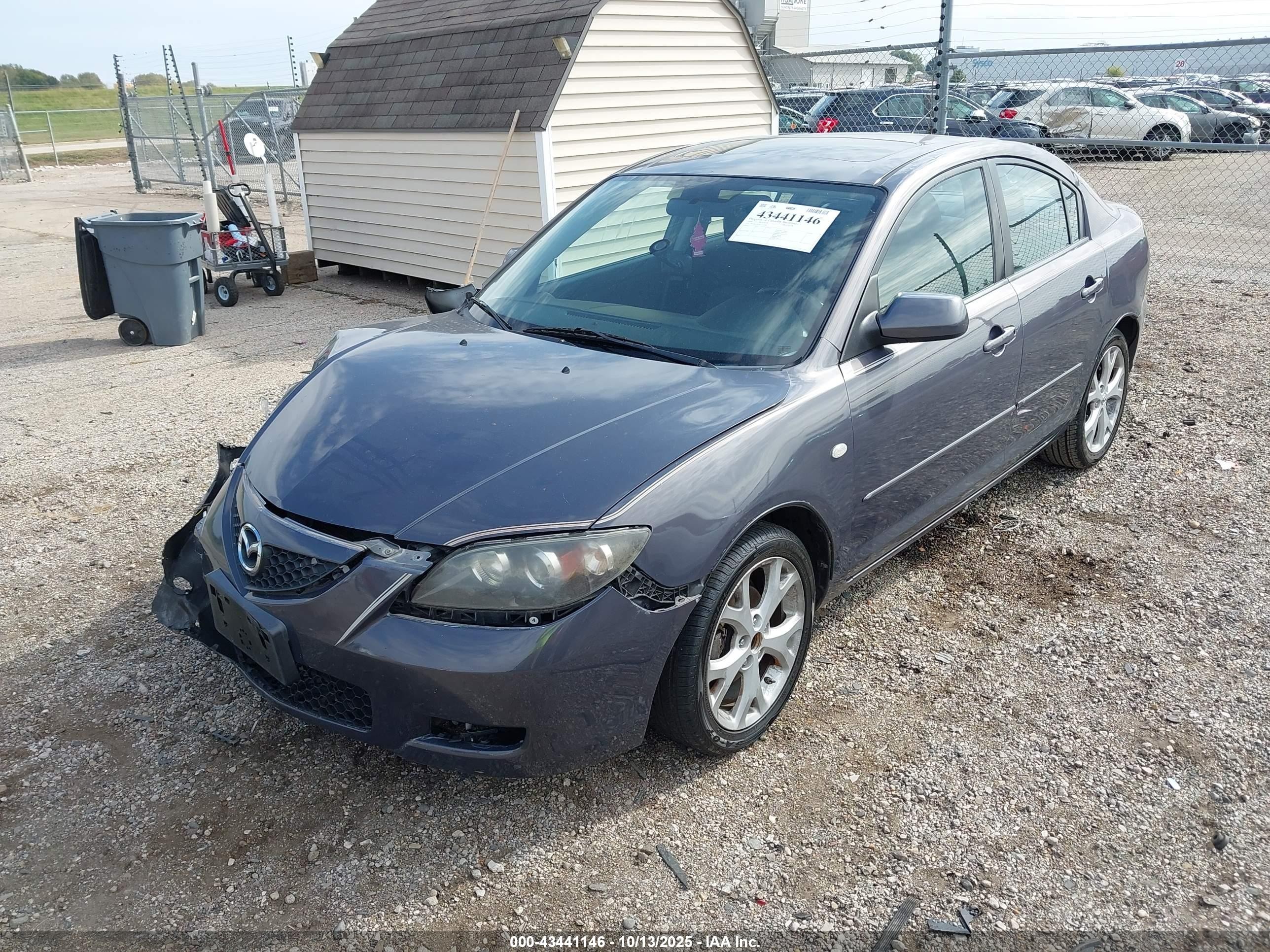 2009 Mazda Mazda3 I Gray vin: JM1BK32F091231204