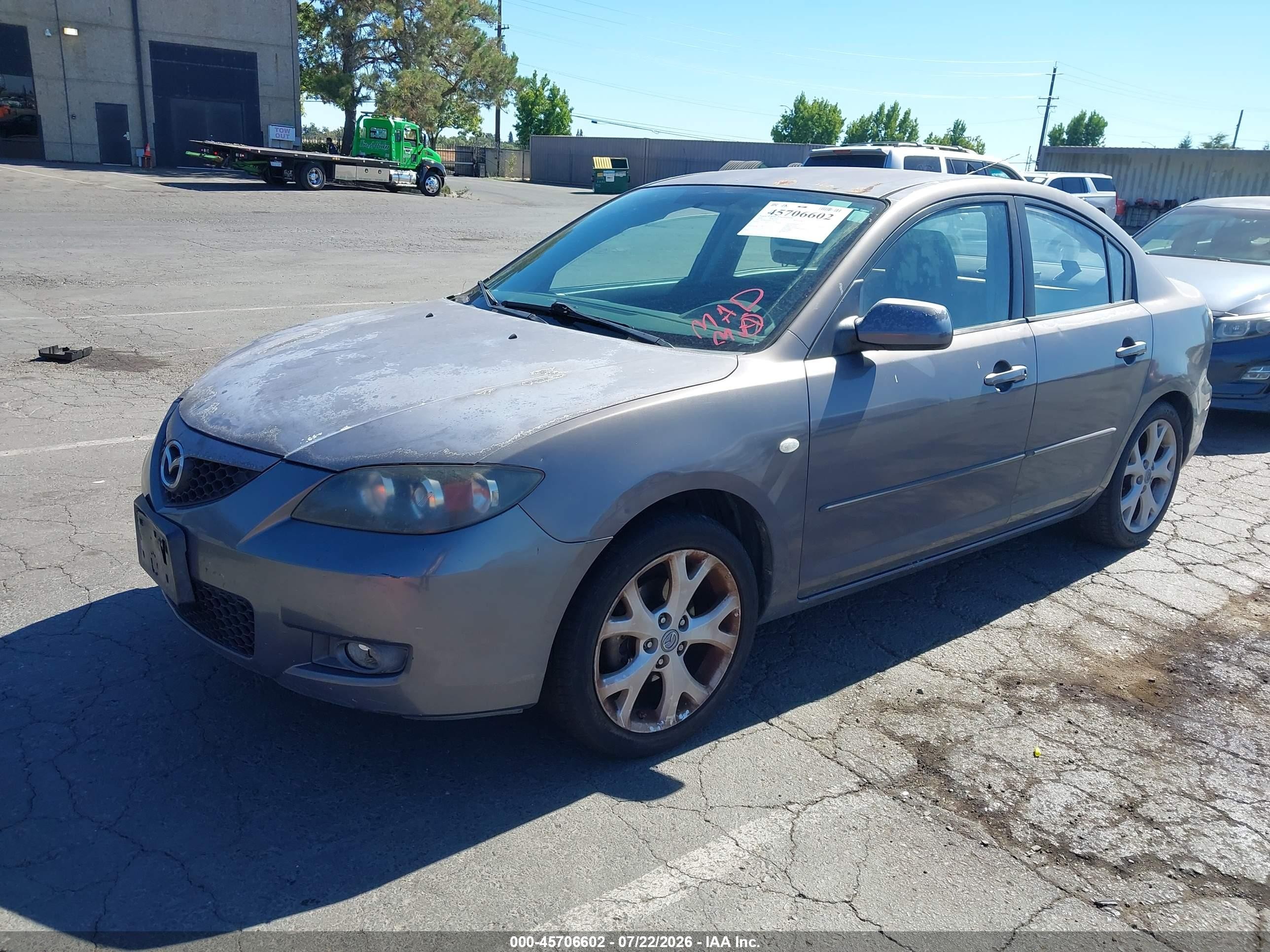 2009 Mazda Mazda3 I Gray vin: JM1BK32F091238718