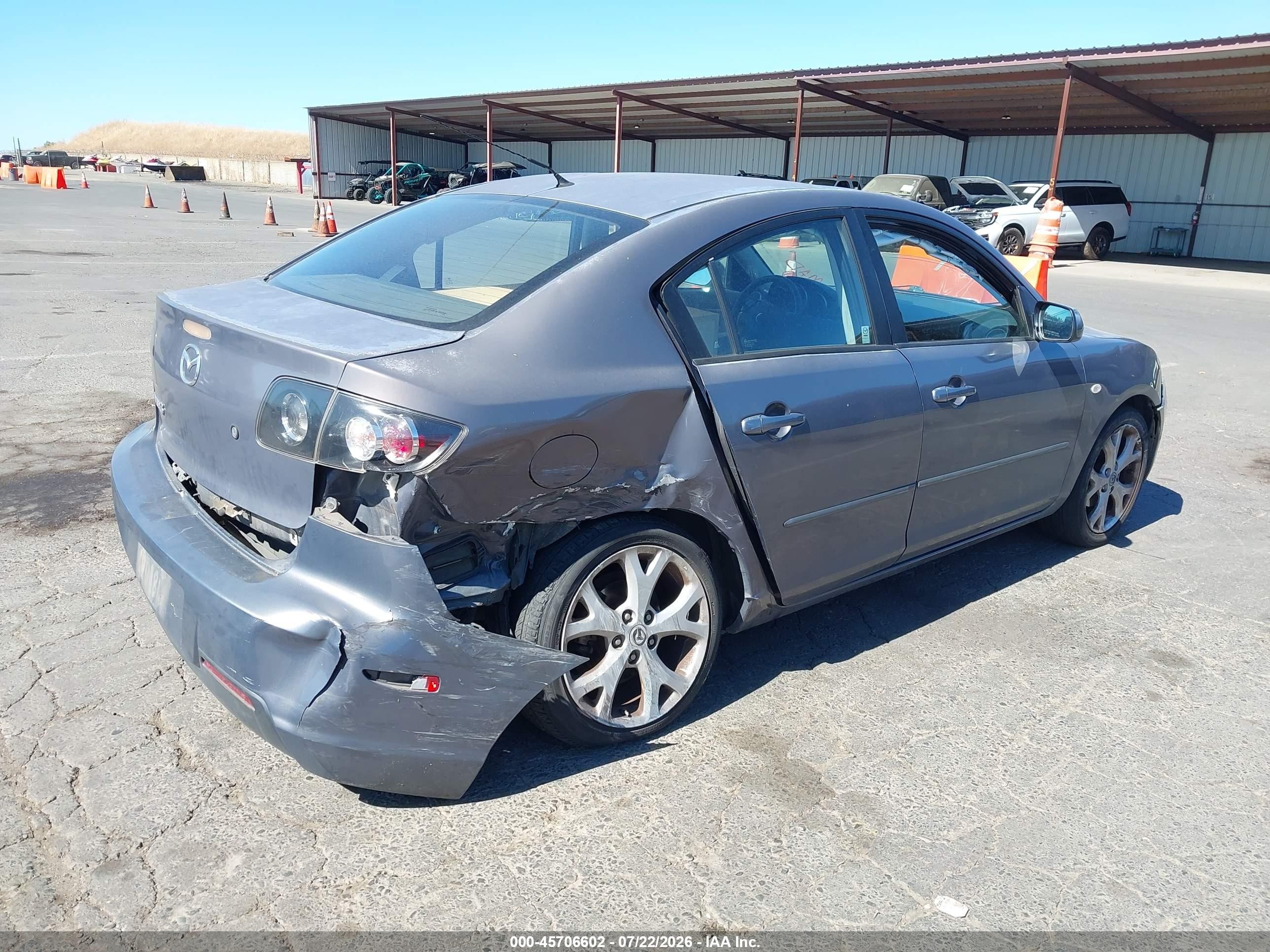 2009 Mazda Mazda3 I Gray vin: JM1BK32F091238718