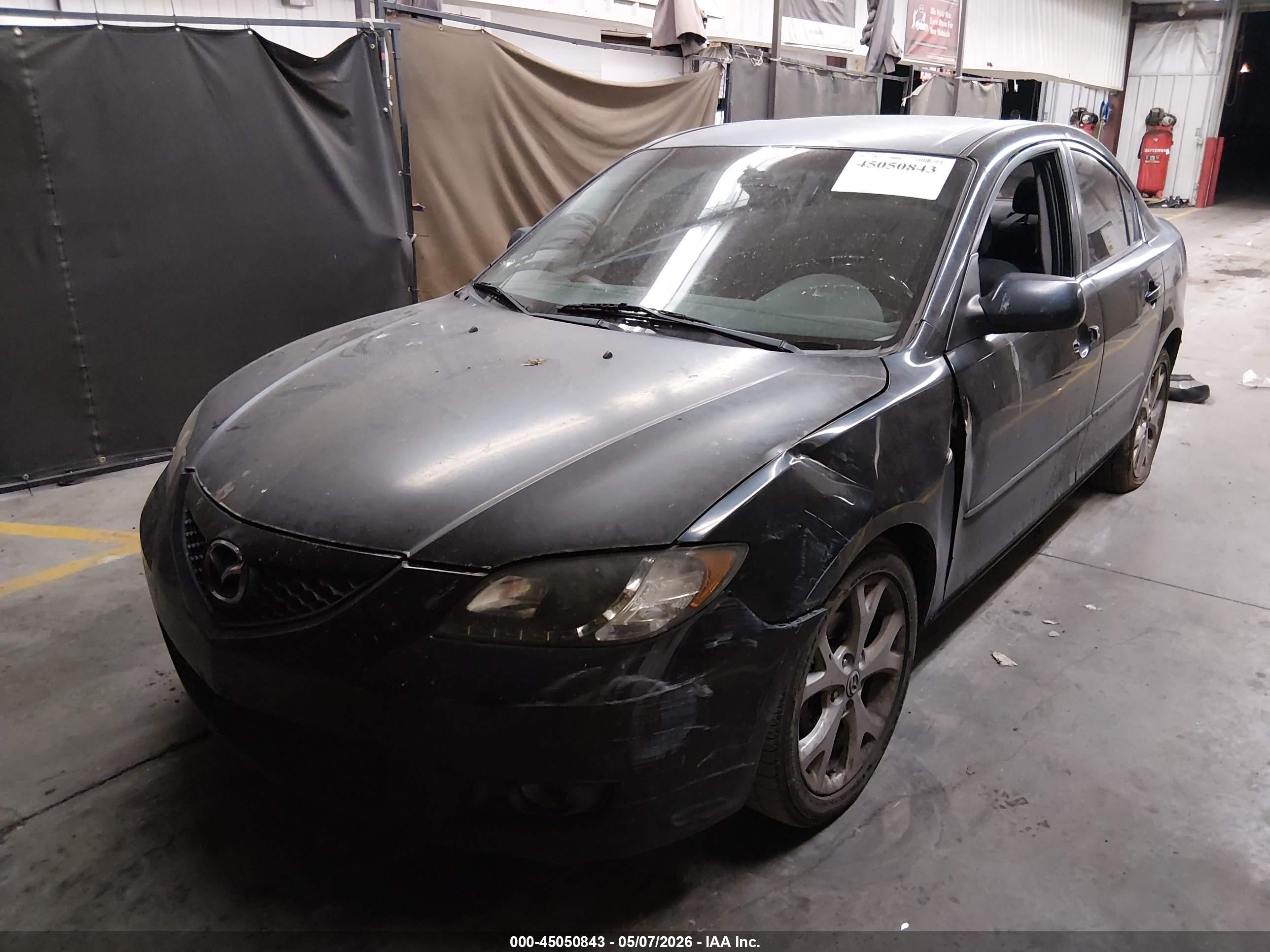 2009 Mazda Mazda3 I Gray vin: JM1BK32F091239416