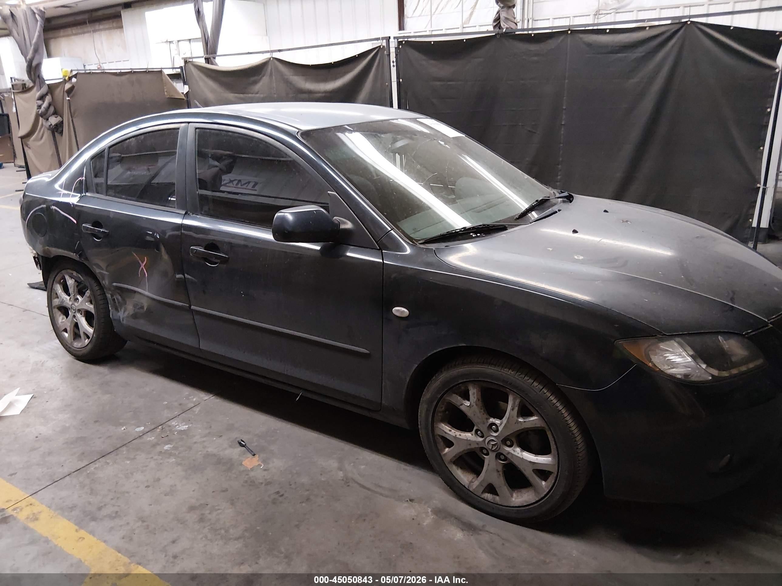 2009 Mazda Mazda3 I Gray vin: JM1BK32F091239416