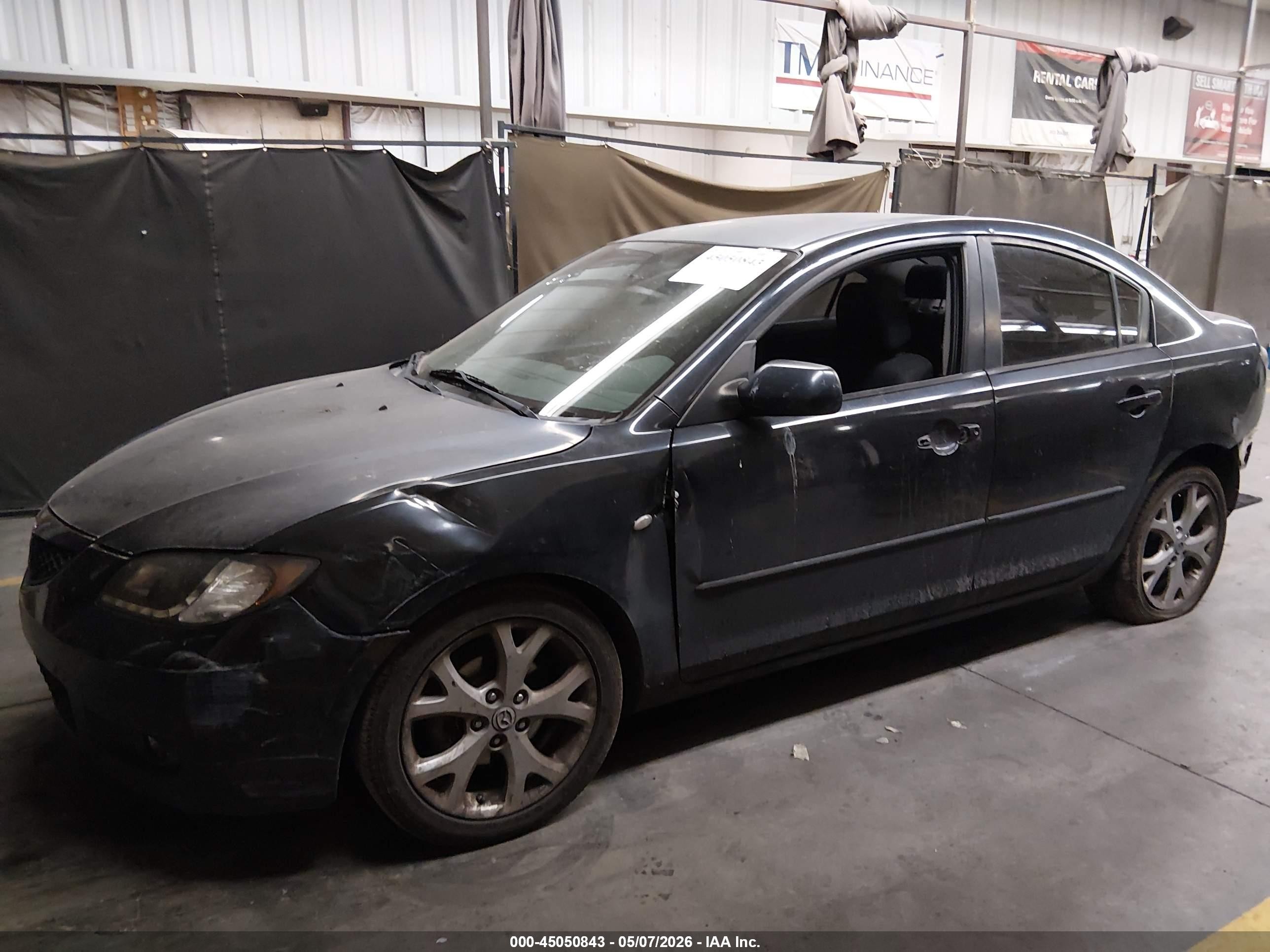 2009 Mazda Mazda3 I Gray vin: JM1BK32F091239416