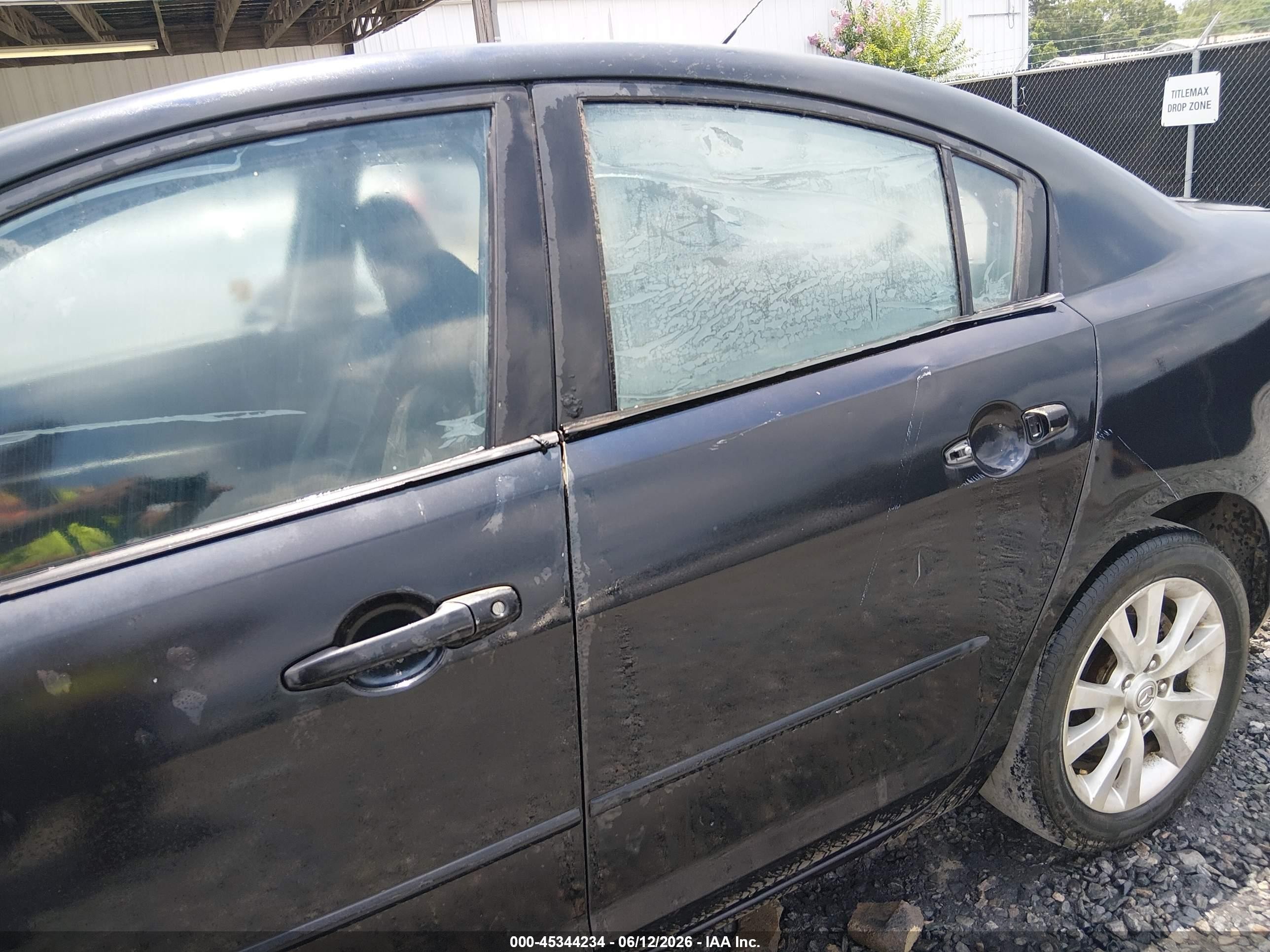2007 Mazda Mazda3 I Black vin: JM1BK32F171694885