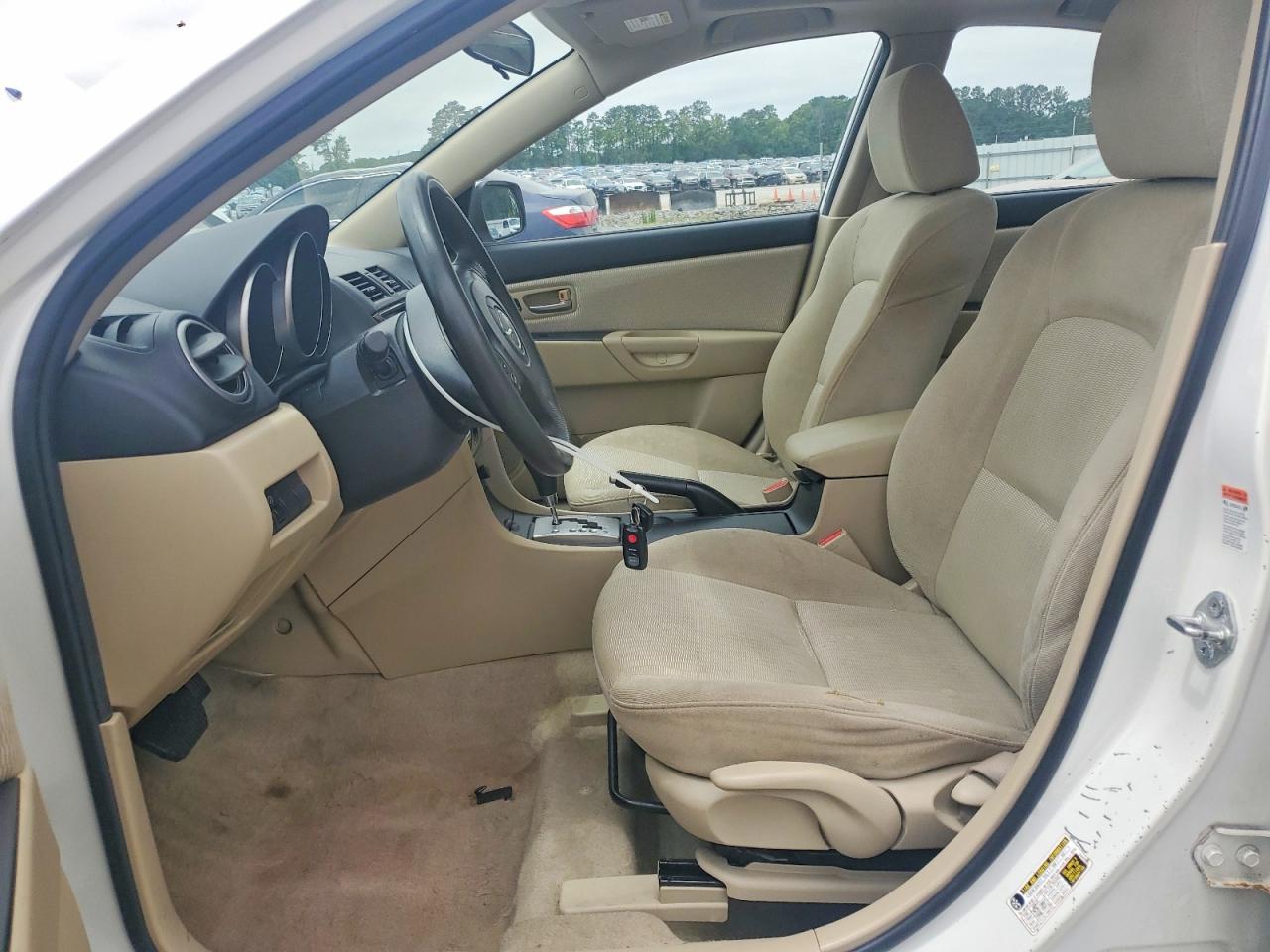 2007 Mazda 3 I White vin: JM1BK32F171762294