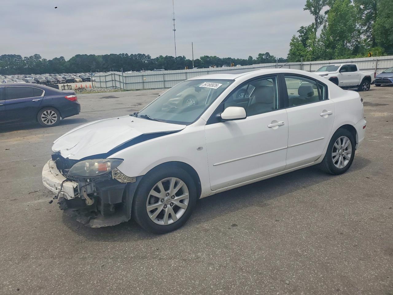 2007 Mazda 3 I White vin: JM1BK32F171762294