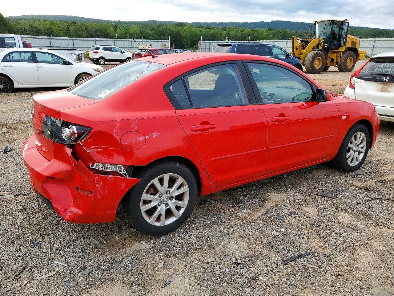 2008 Mazda 3 I Red vin: JM1BK32F181849288