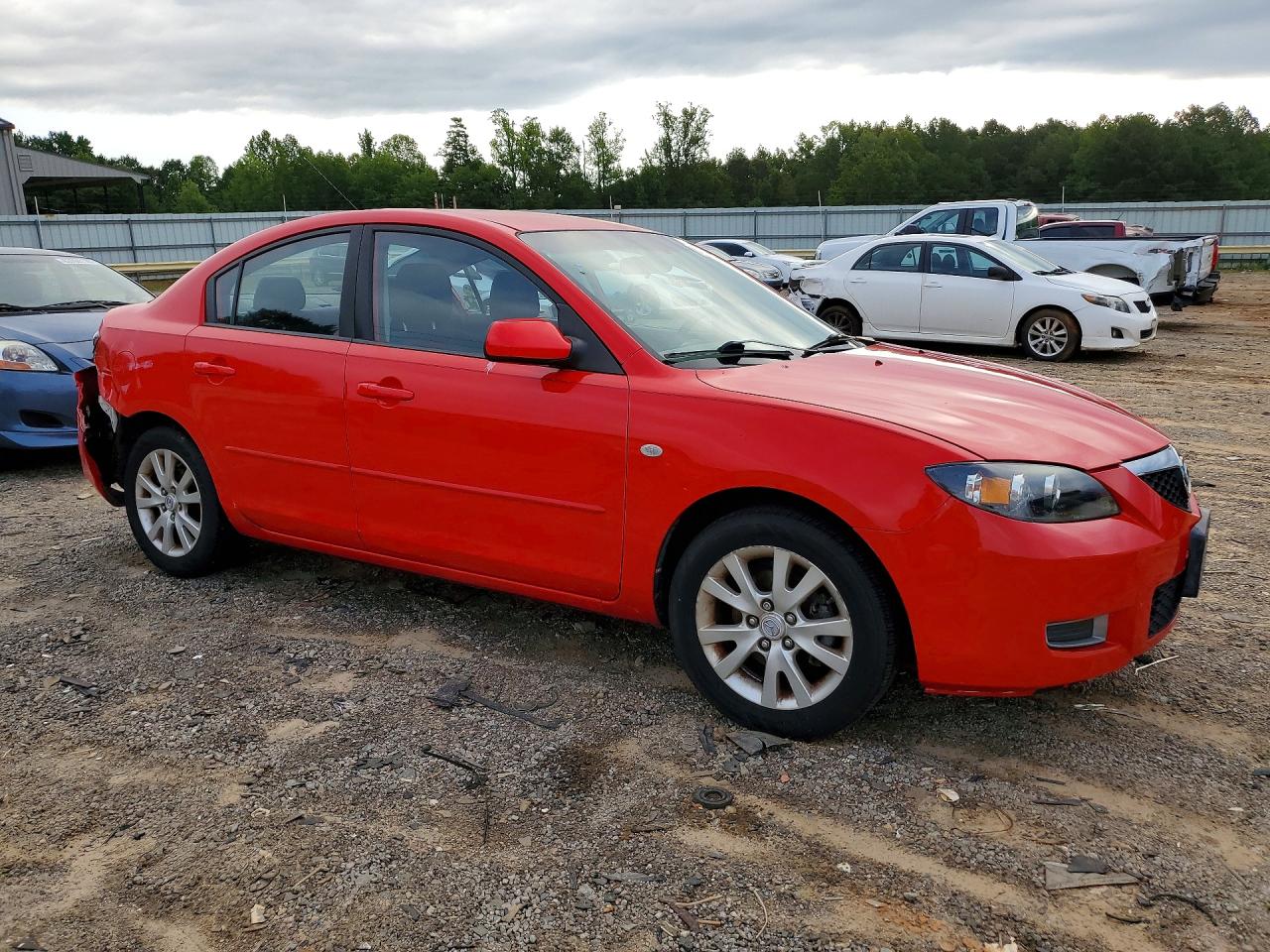 2008 Mazda 3 I Red vin: JM1BK32F181849288