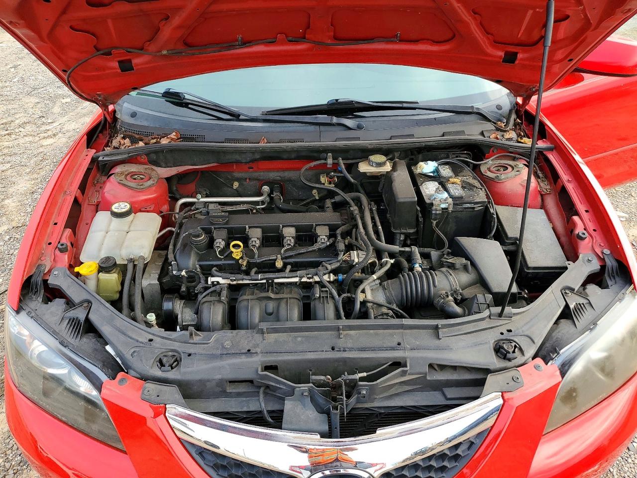 2008 Mazda 3 I Red vin: JM1BK32F181849288