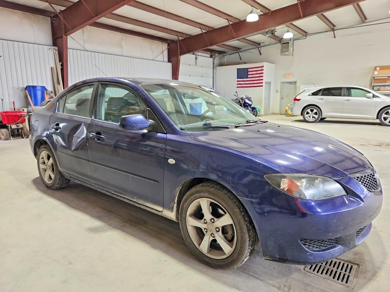 2006 Mazda 3 I Blue vin: JM1BK32F261484004