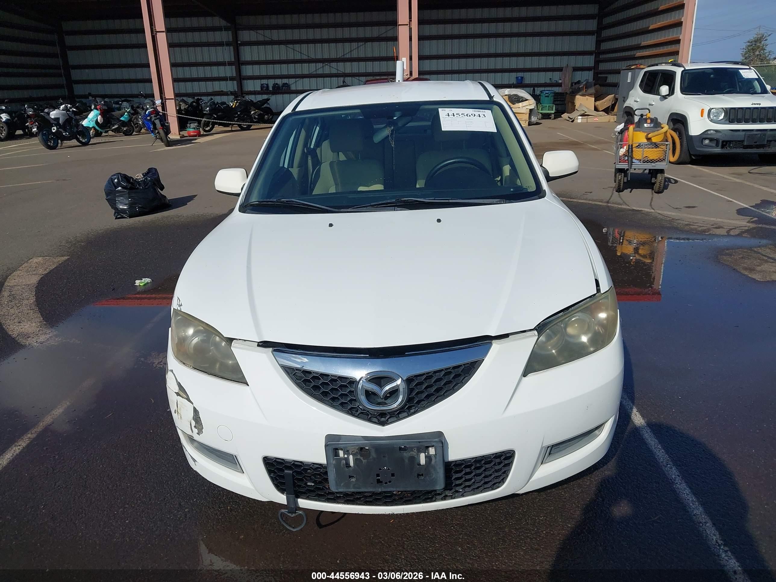 2007 Mazda Mazda3 I Touring White vin: JM1BK32F271659126