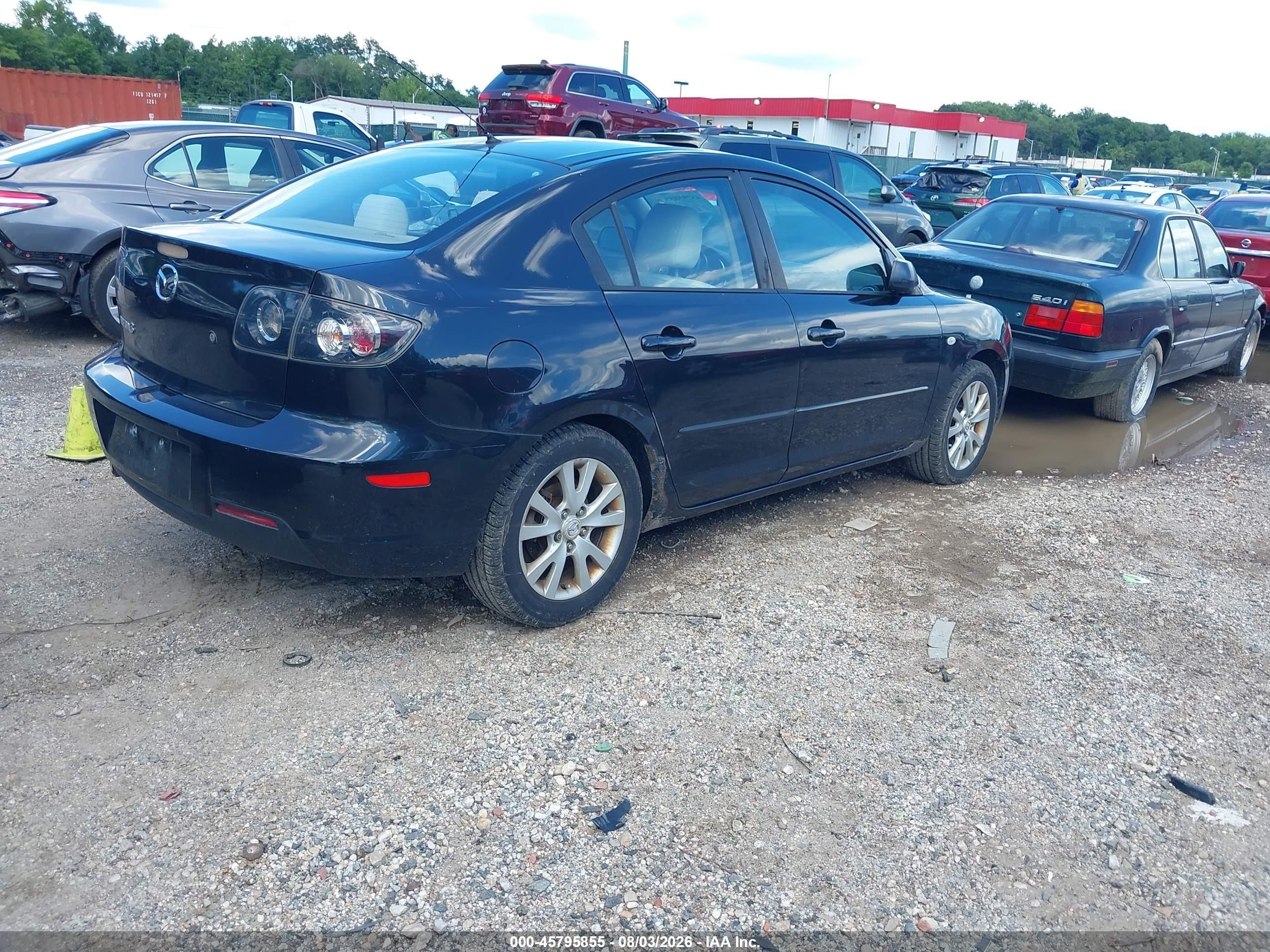 2007 Mazda Mazda3 I Black vin: JM1BK32F271711337