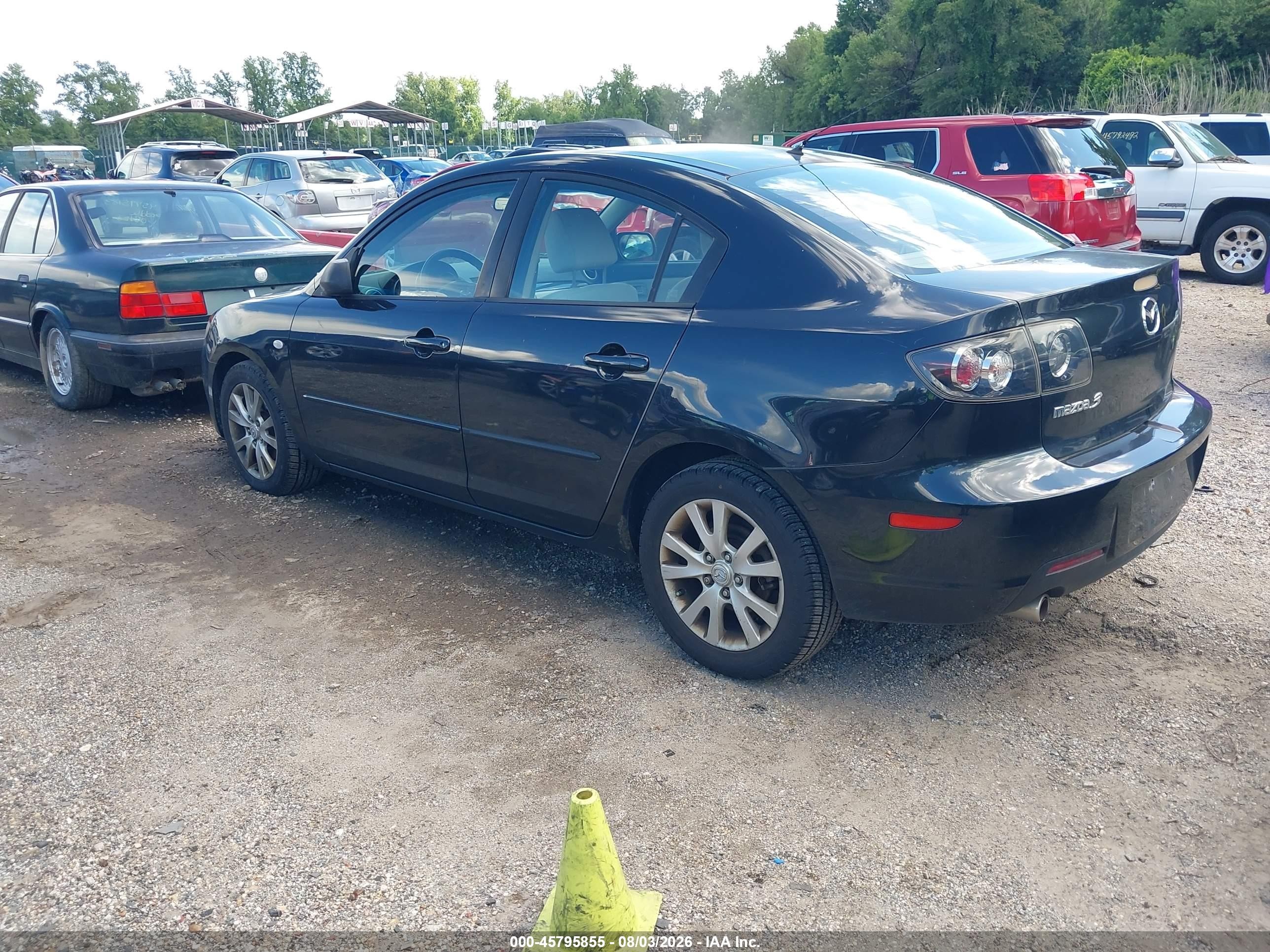 2007 Mazda Mazda3 I Black vin: JM1BK32F271711337