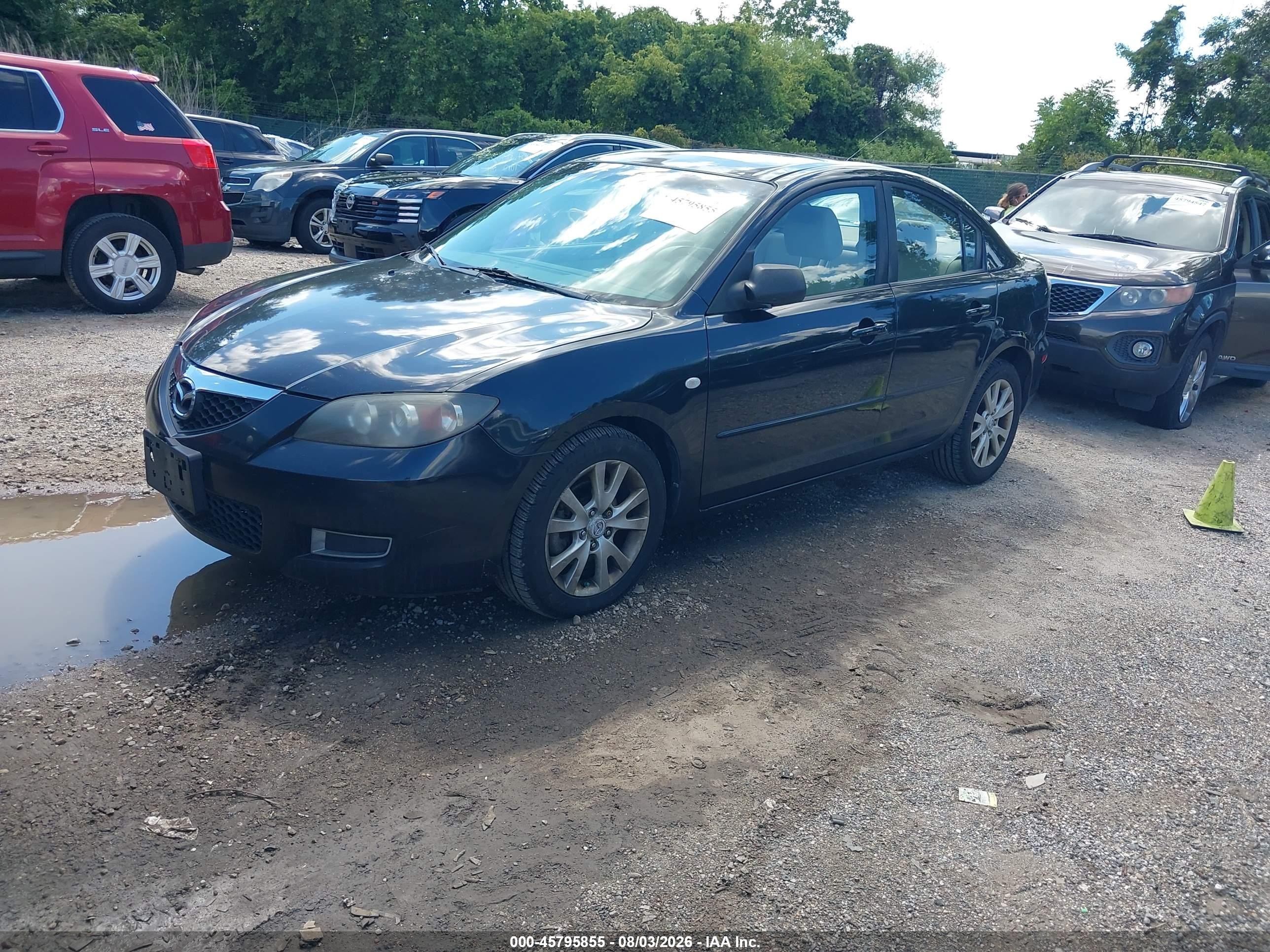 2007 Mazda Mazda3 I Black vin: JM1BK32F271711337