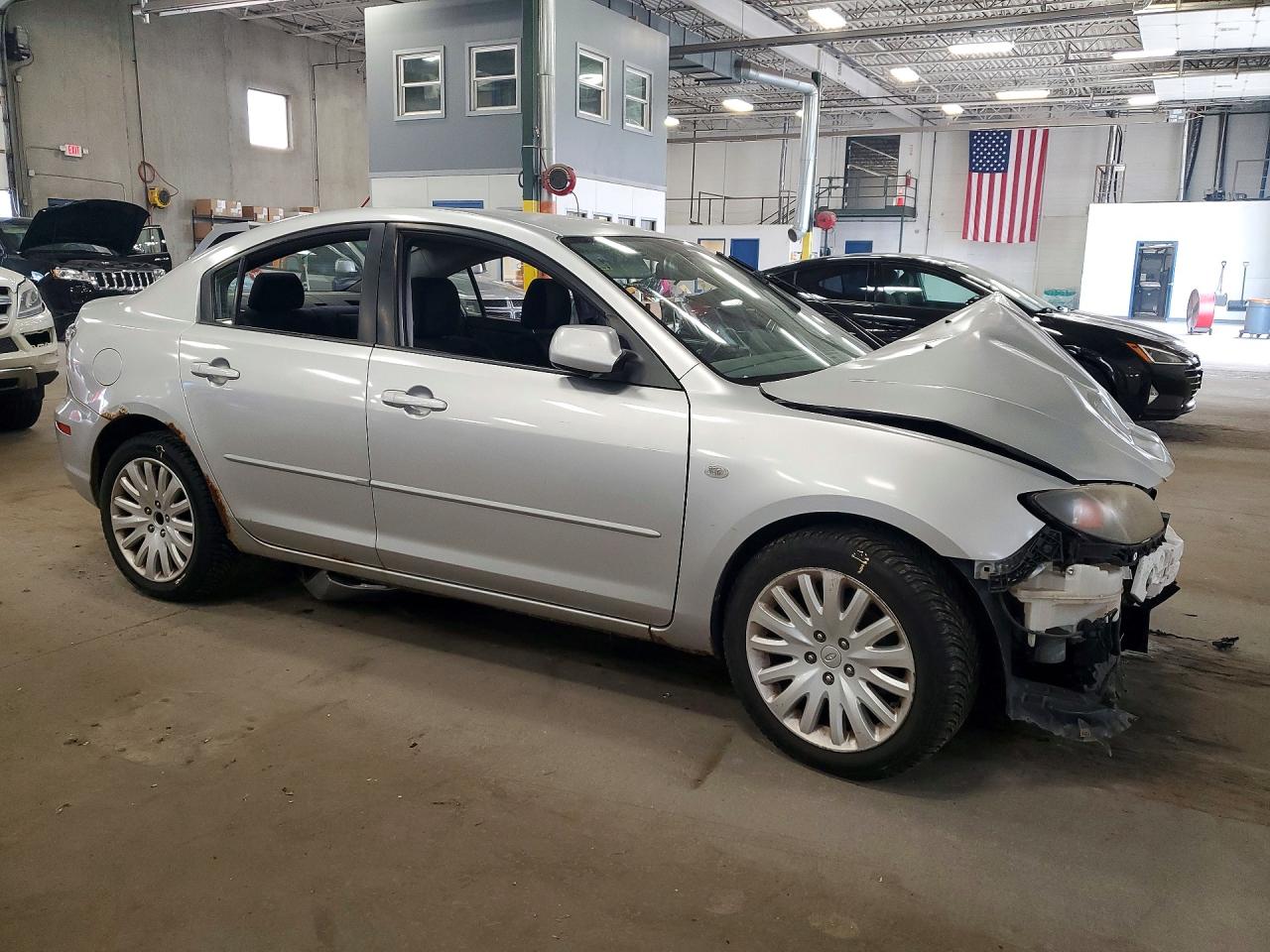 2008 Mazda 3 I Silver vin: JM1BK32F281169013