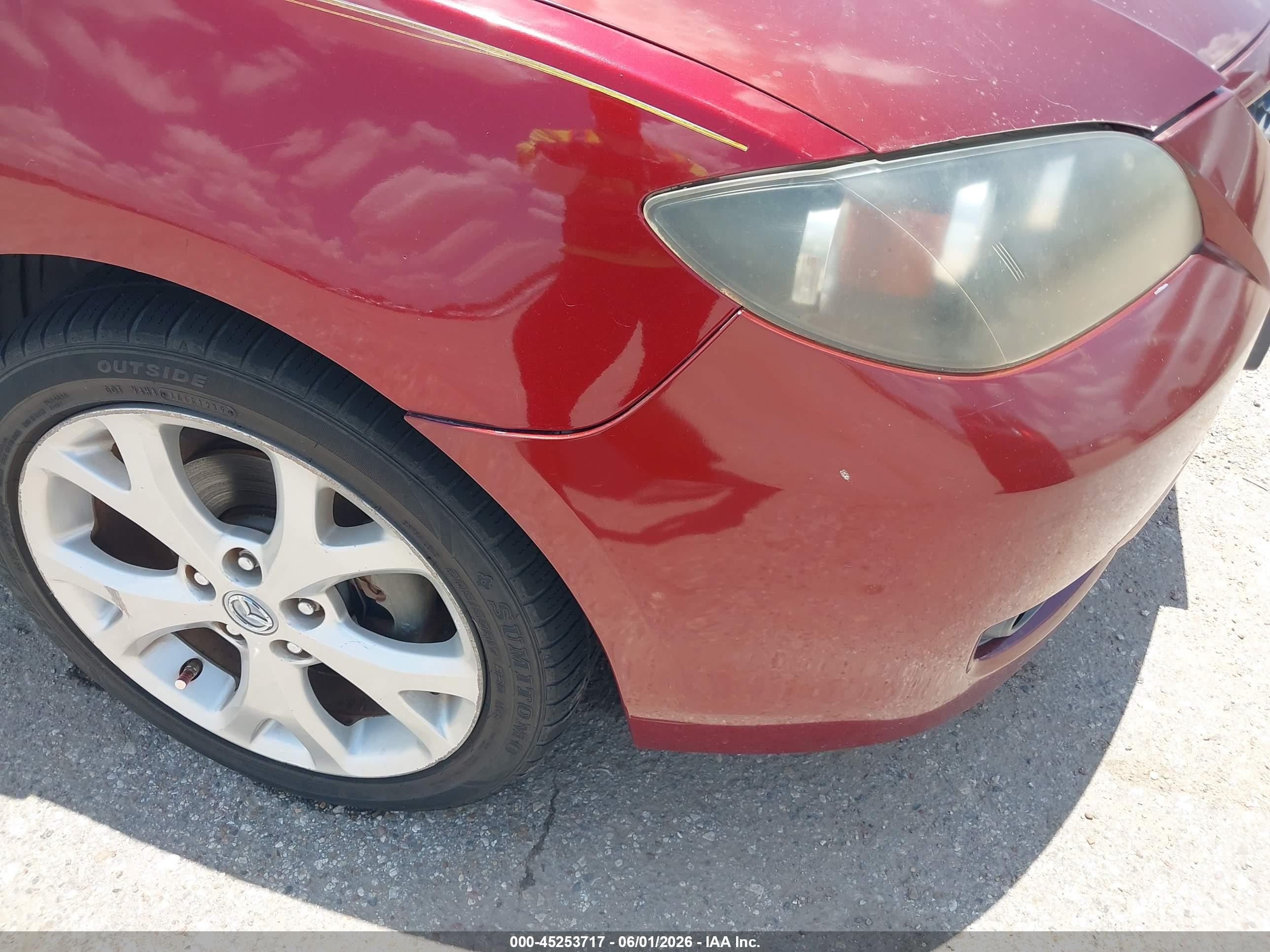 2009 Mazda Mazda3 I Red vin: JM1BK32F291189294