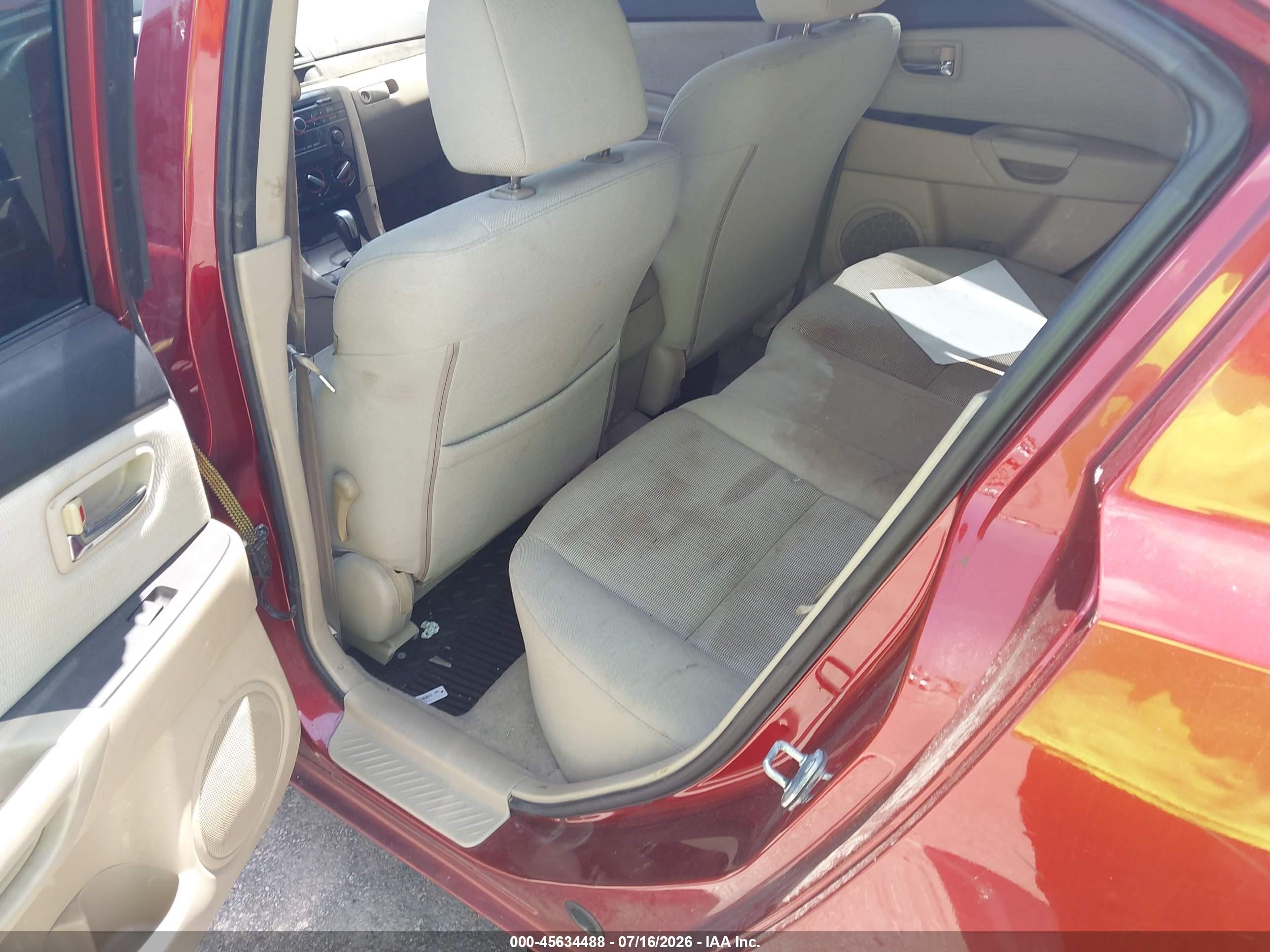 2009 Mazda Mazda3 I Maroon vin: JM1BK32F291224075
