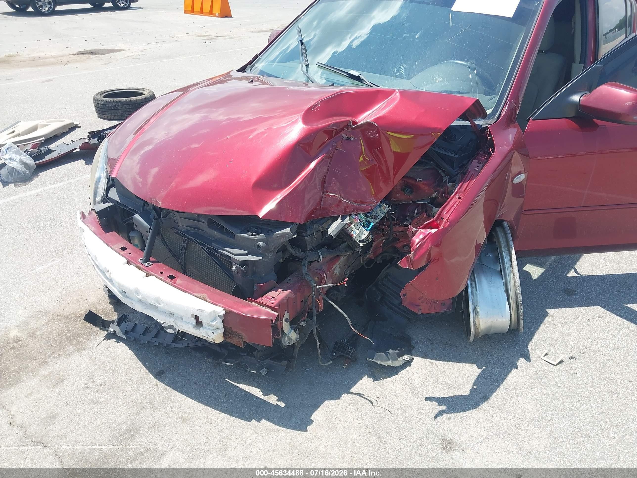 2009 Mazda Mazda3 I Maroon vin: JM1BK32F291224075