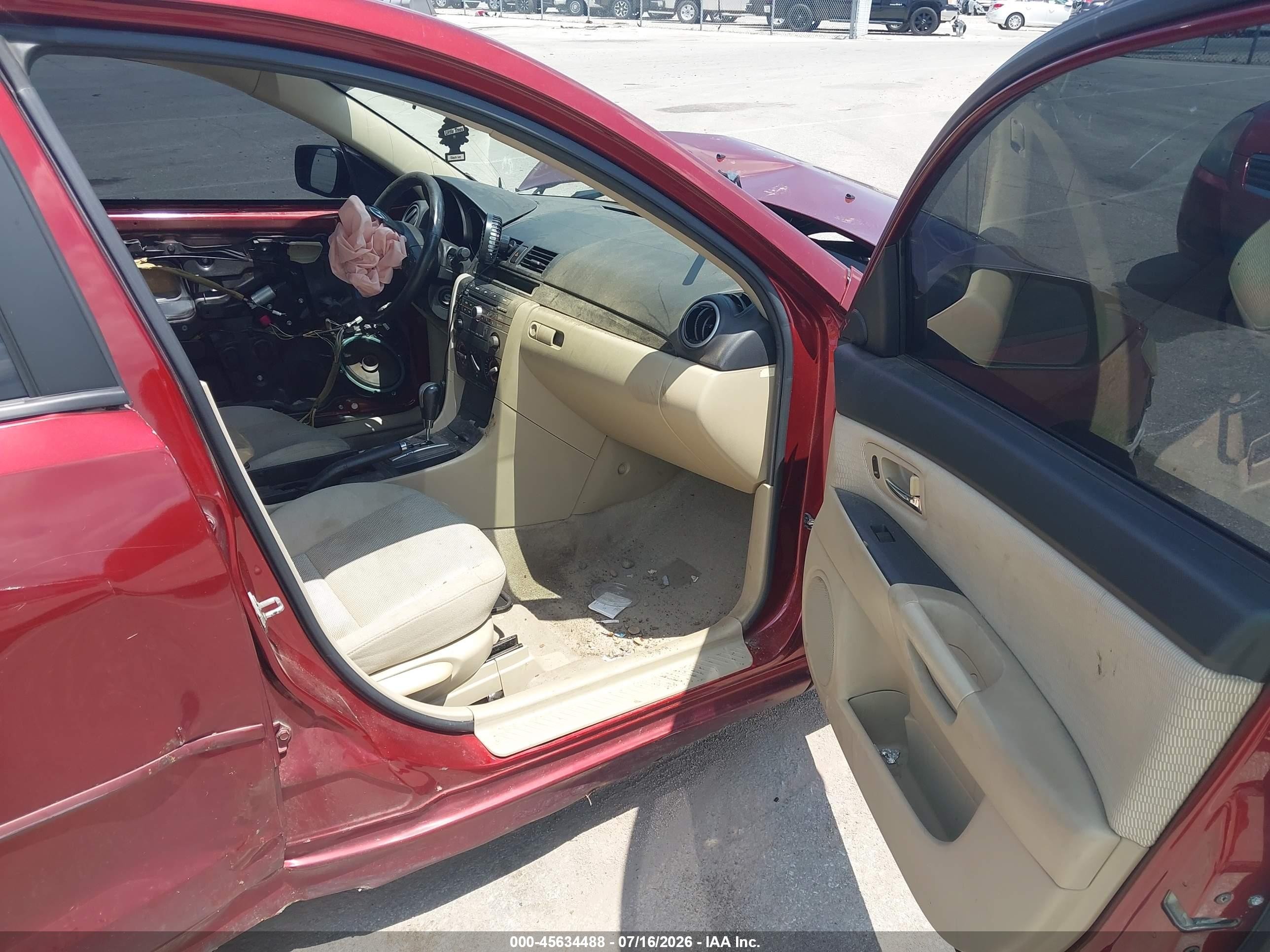 2009 Mazda Mazda3 I Maroon vin: JM1BK32F291224075