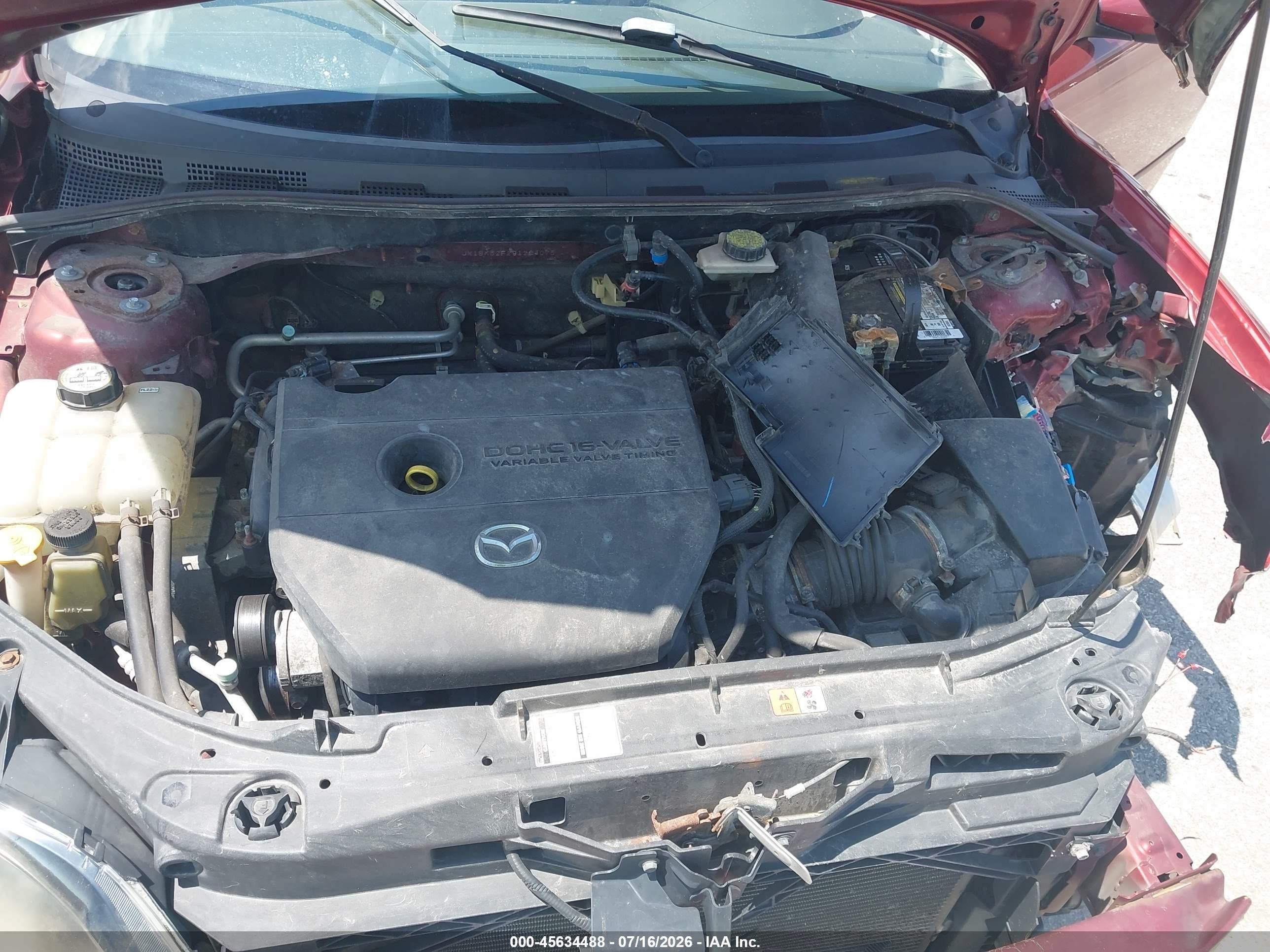 2009 Mazda Mazda3 I Maroon vin: JM1BK32F291224075