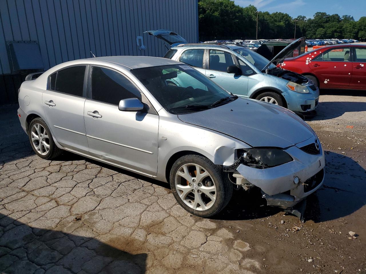 2009 Mazda 3 I Silver vin: JM1BK32F291243094