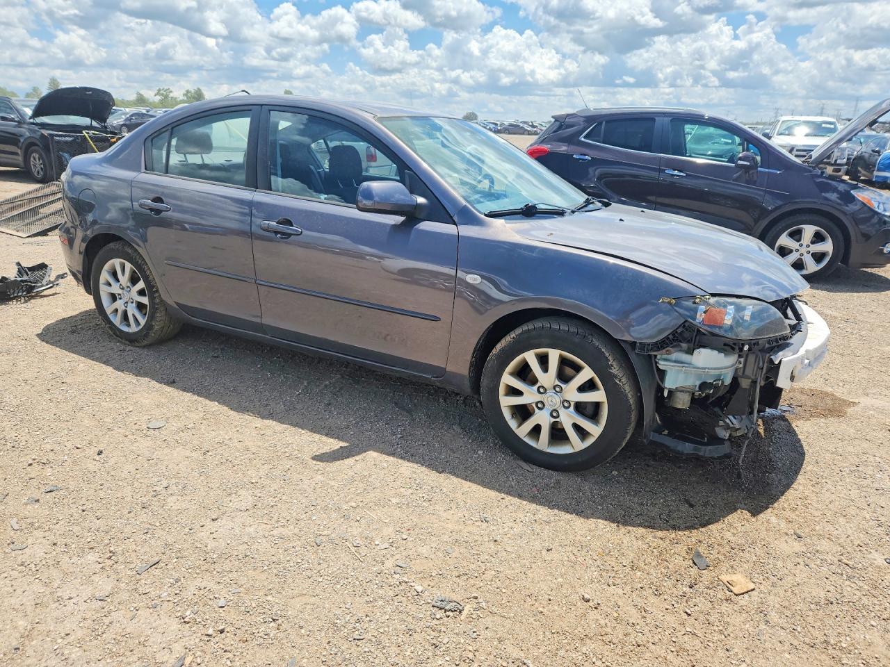 2008 Mazda 3 I Gray vin: JM1BK32F381864245