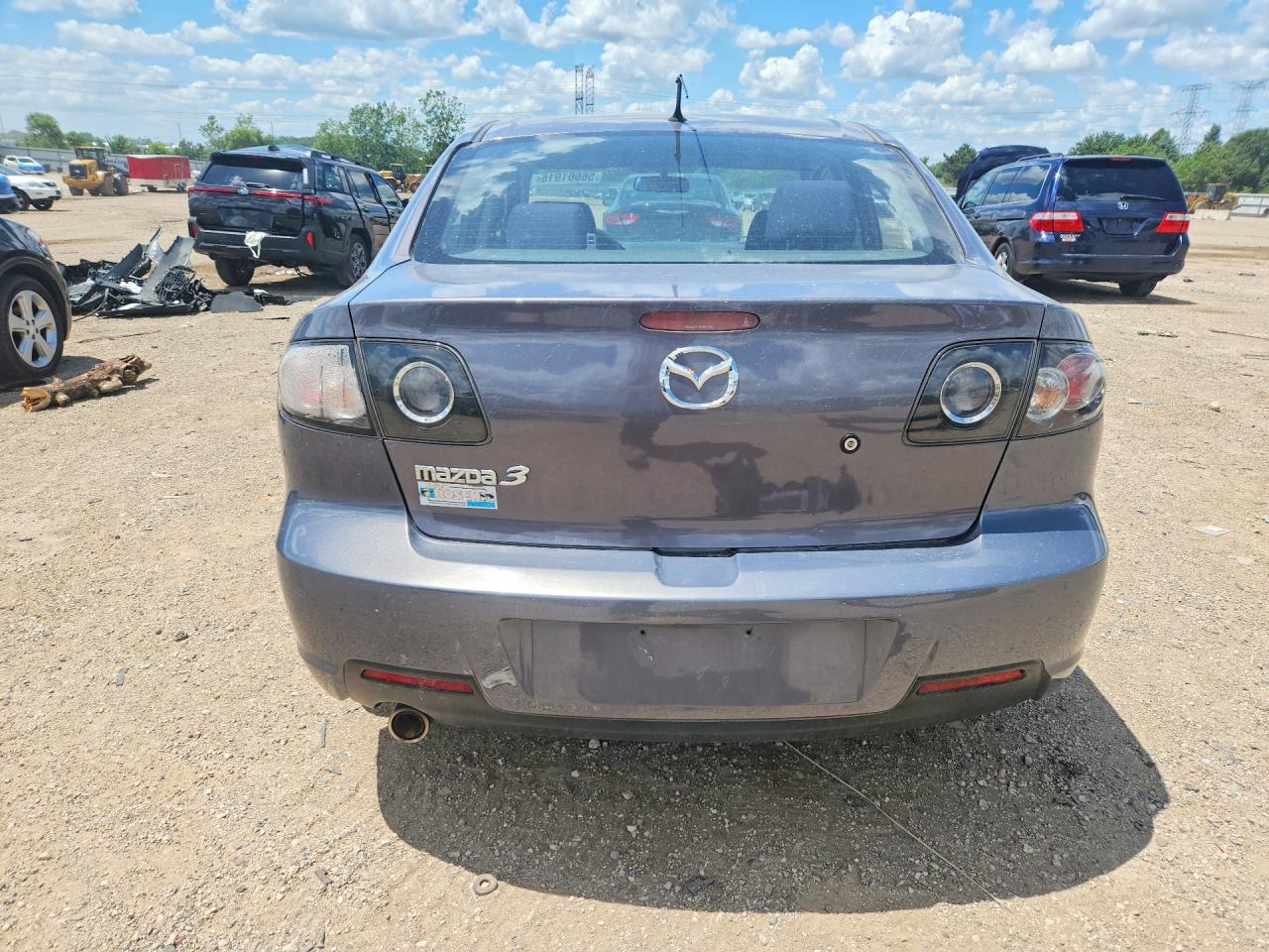 2008 Mazda 3 I Gray vin: JM1BK32F381864245