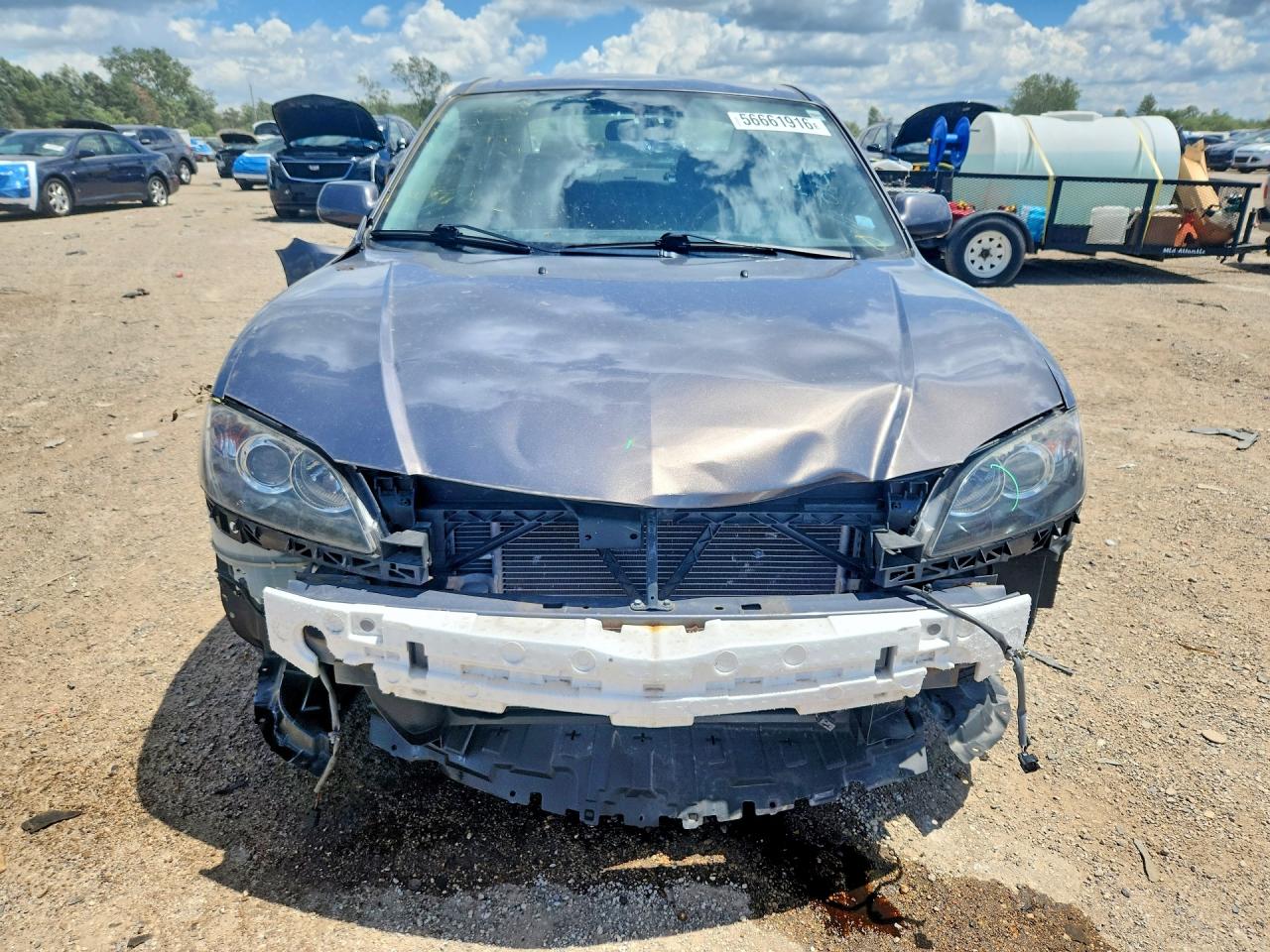 2008 Mazda 3 I Gray vin: JM1BK32F381864245