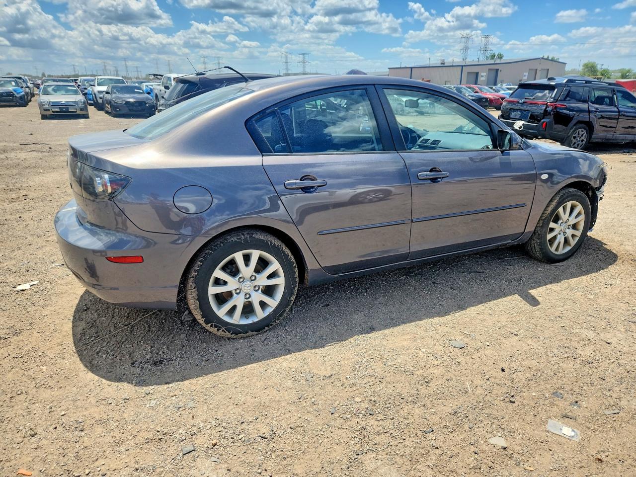 2008 Mazda 3 I Gray vin: JM1BK32F381864245