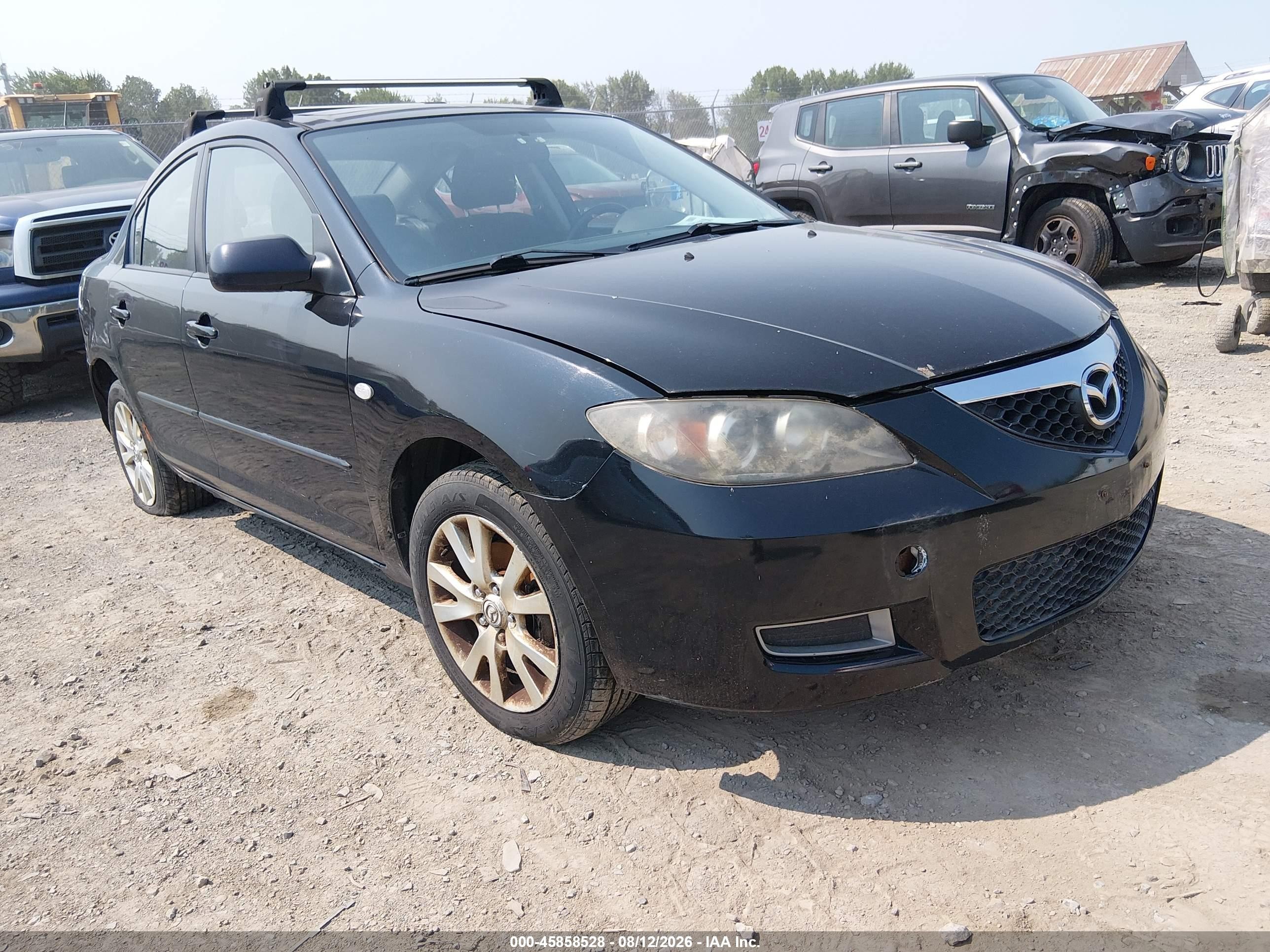 2008 Mazda Mazda3 I Черный vin: JM1BK32F381876430