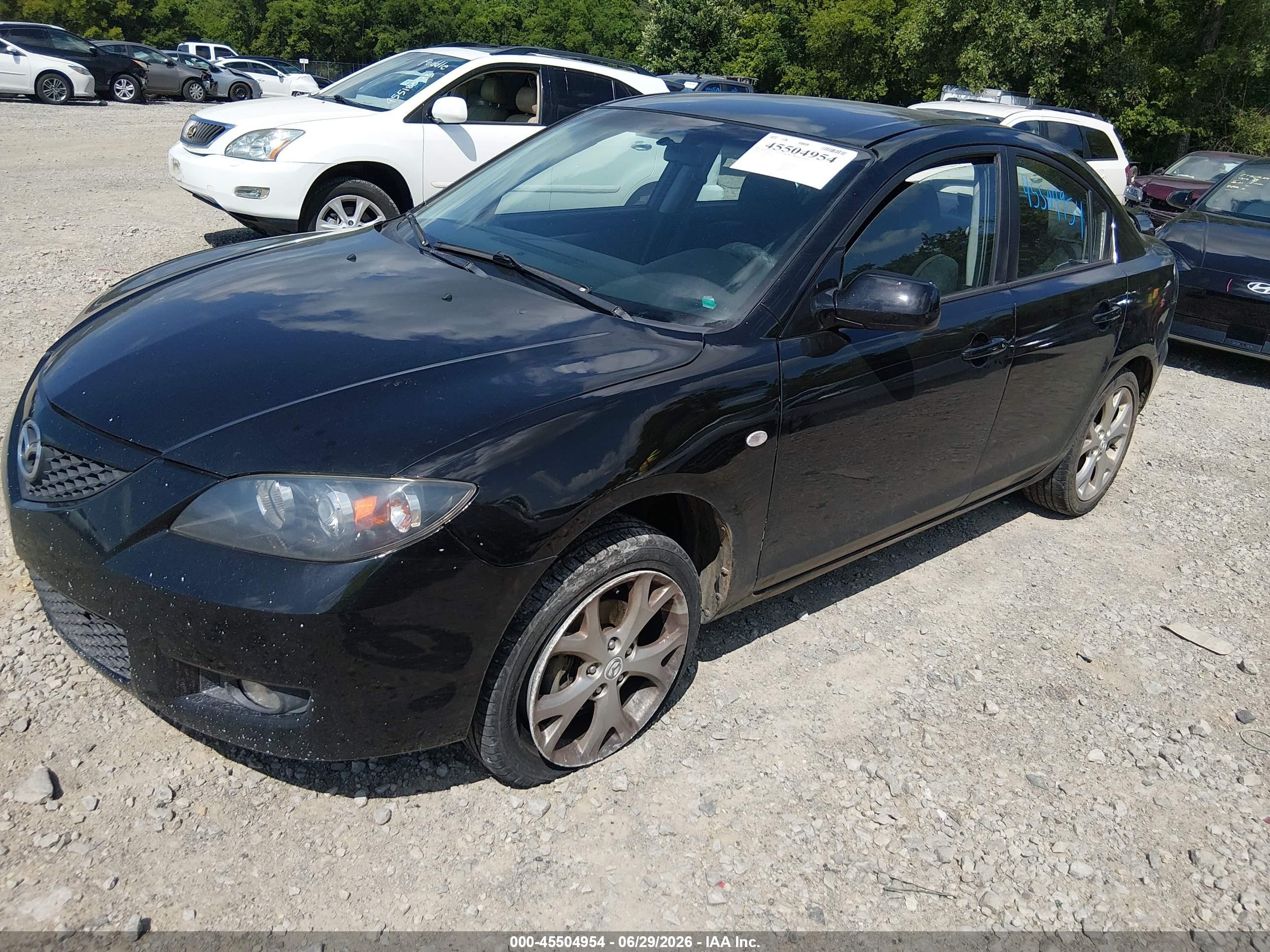 2009 Mazda Mazda3 I Black vin: JM1BK32F391215837