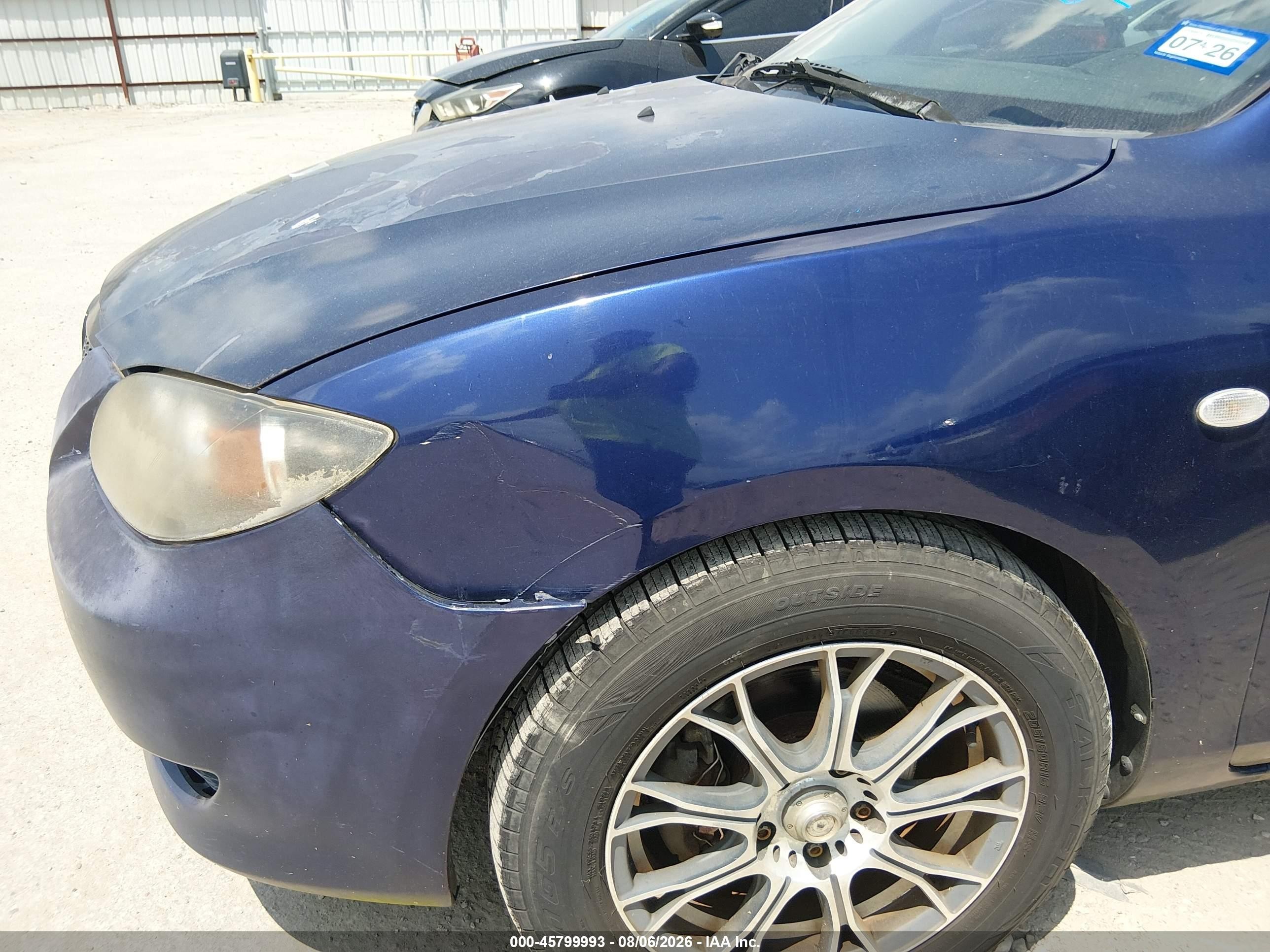 2006 Mazda Mazda3 I Touring Blue vin: JM1BK32F461455362
